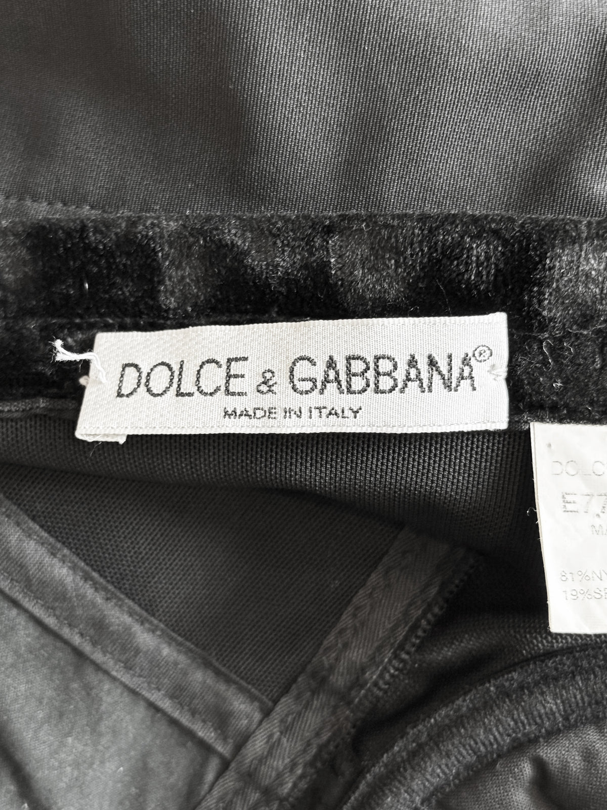 Dolce and Gabbana 2000s Black Nylon and Mesh Bodysuit