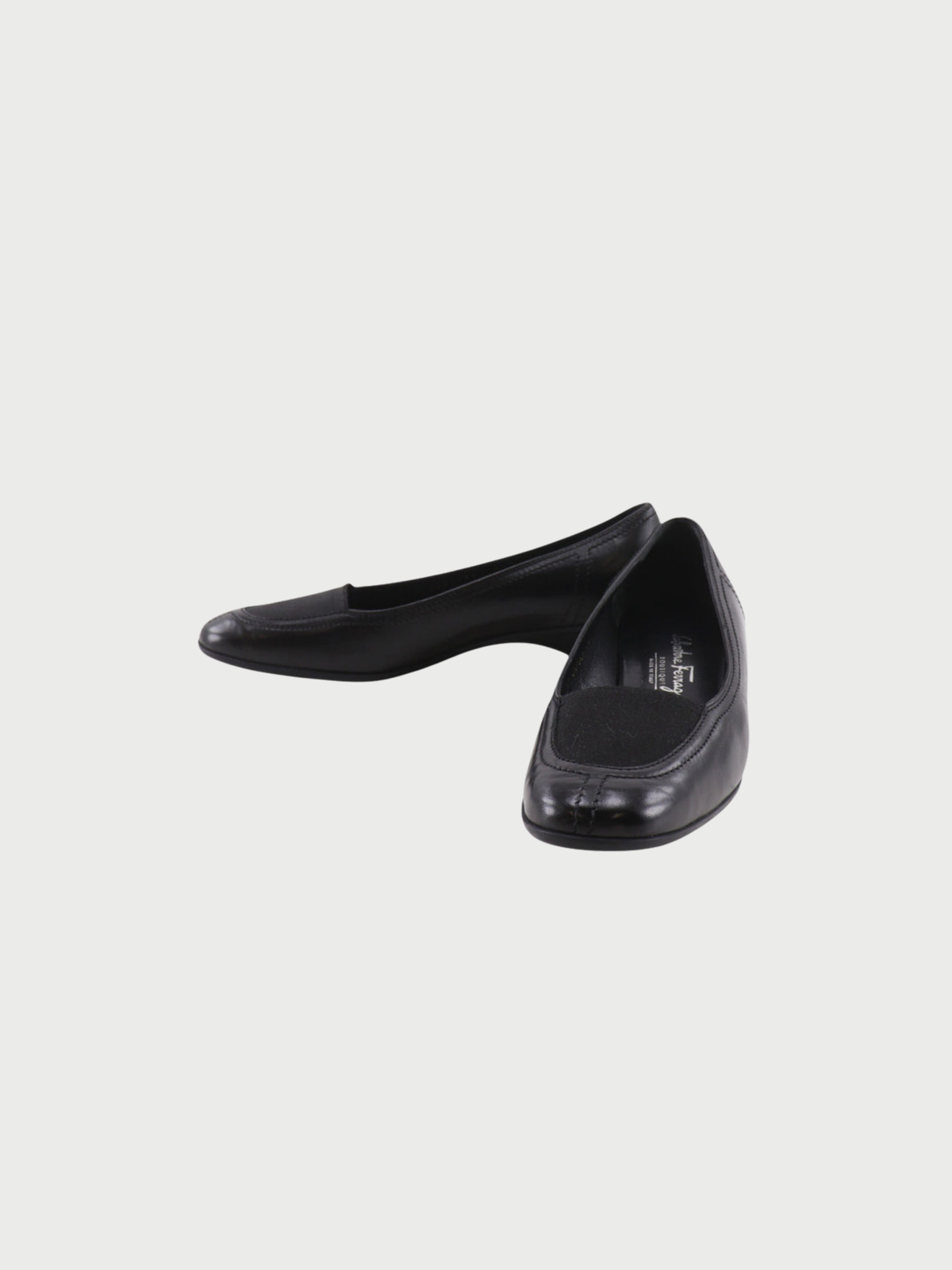 Salvatore Ferragamo 1990s Black Leather Pumps