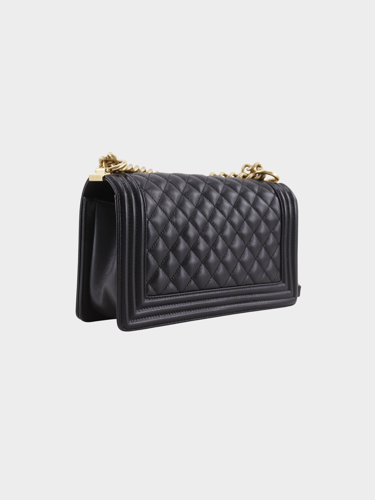 Chanel 2010s Black Boy Chanel 25 Shoulder Bag
