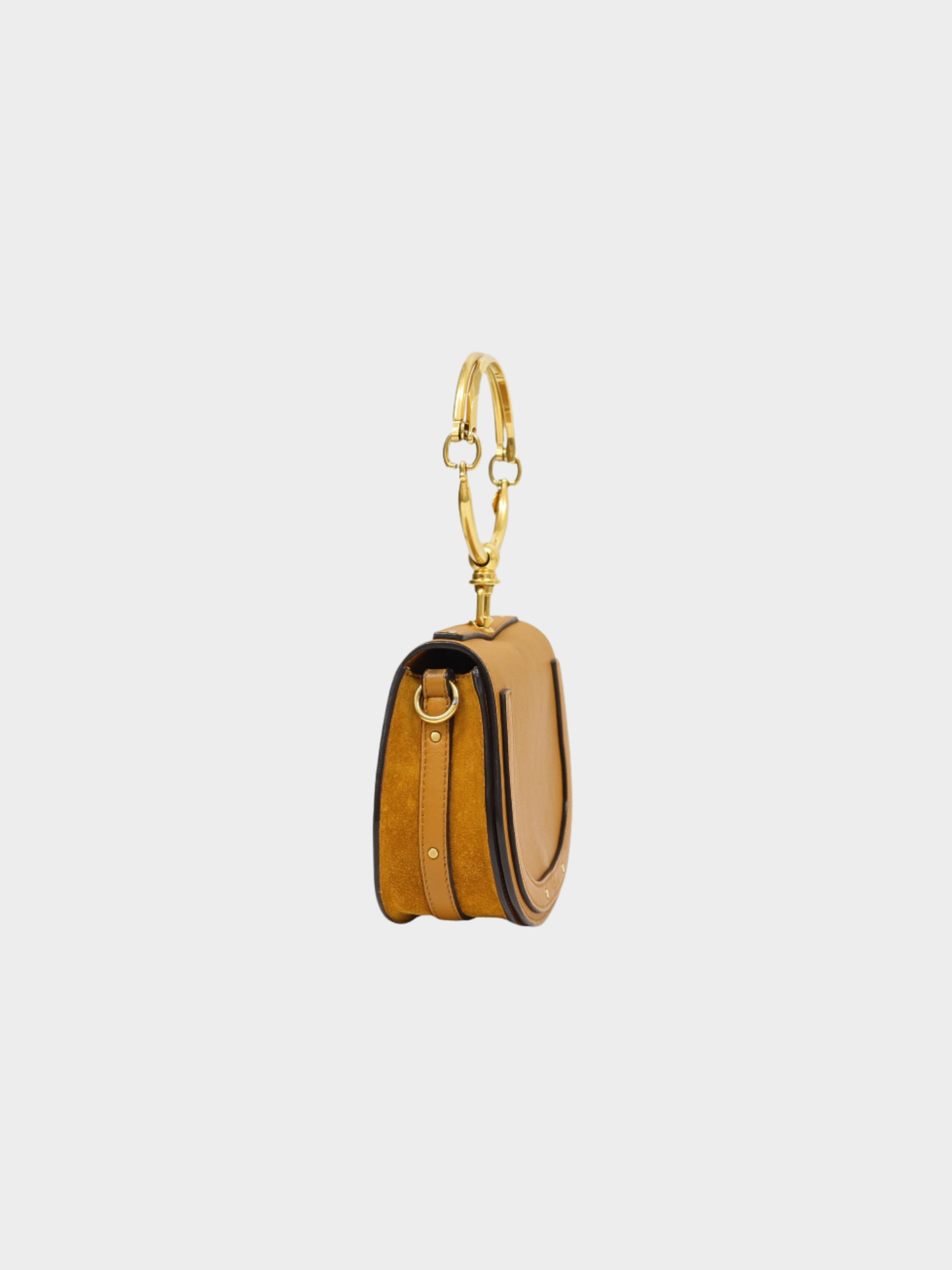 Chloé 2010s Brown Leather Suede Nile 2-Way Bag