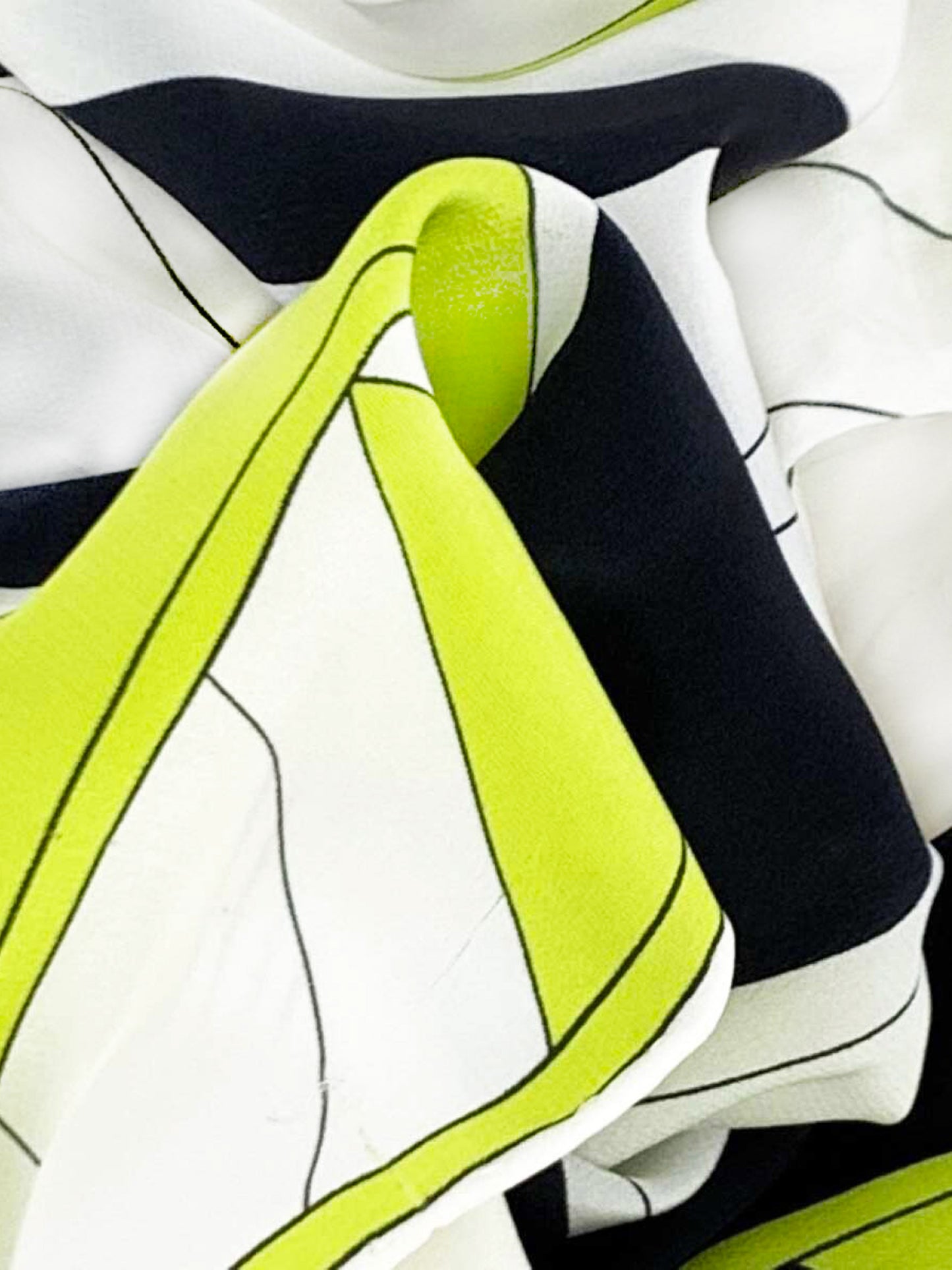 Emilio Pucci 2000s Geometric Abstract Print Silk Scarf