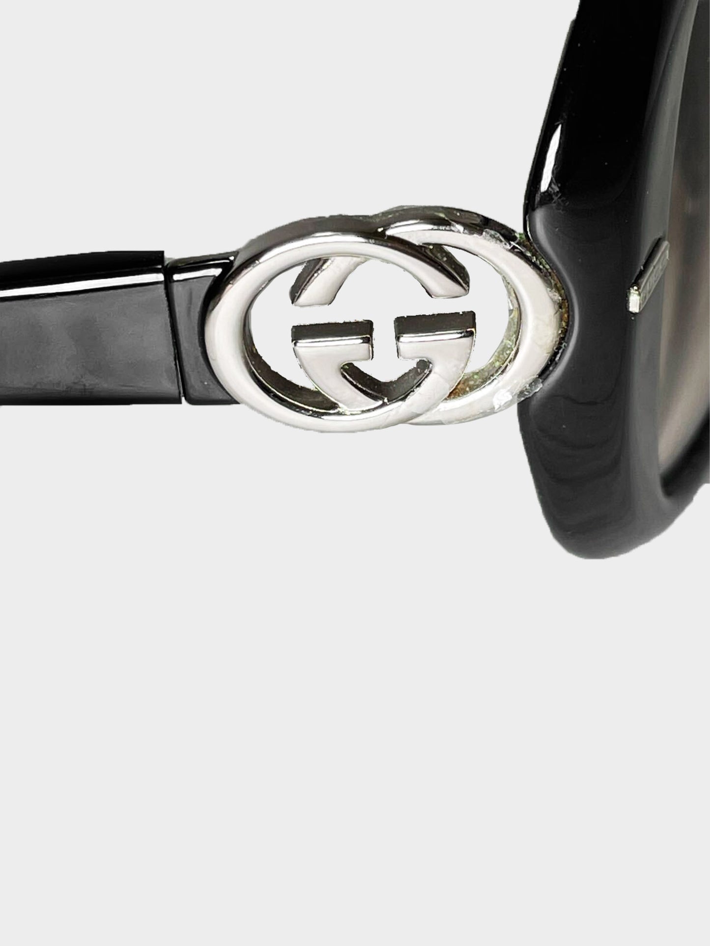 Gucci 2000s Black GG 2994 Shield Sunglasses