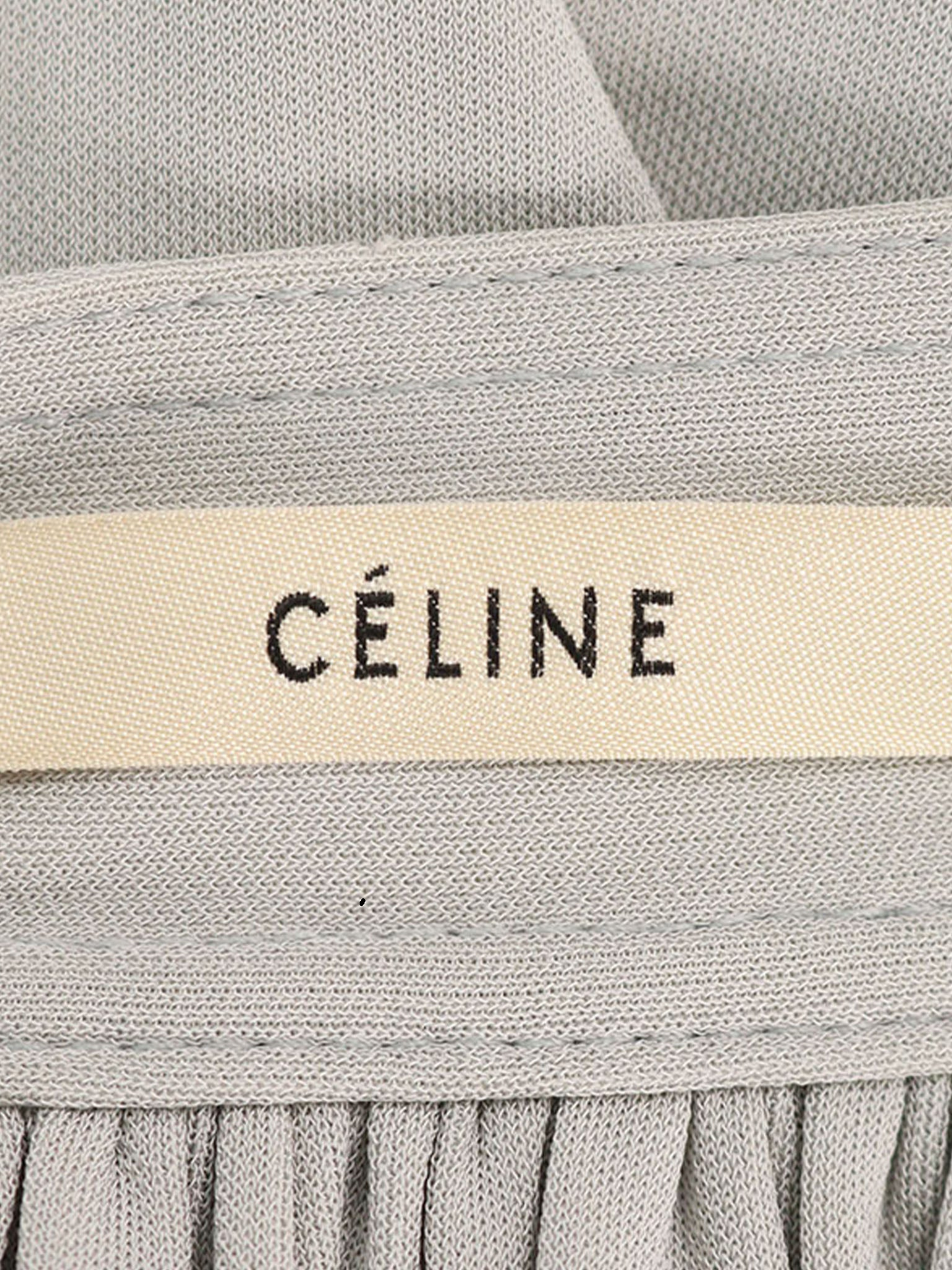 Celine by Phoebe SS 2016 Light Grey Rayon Skirt