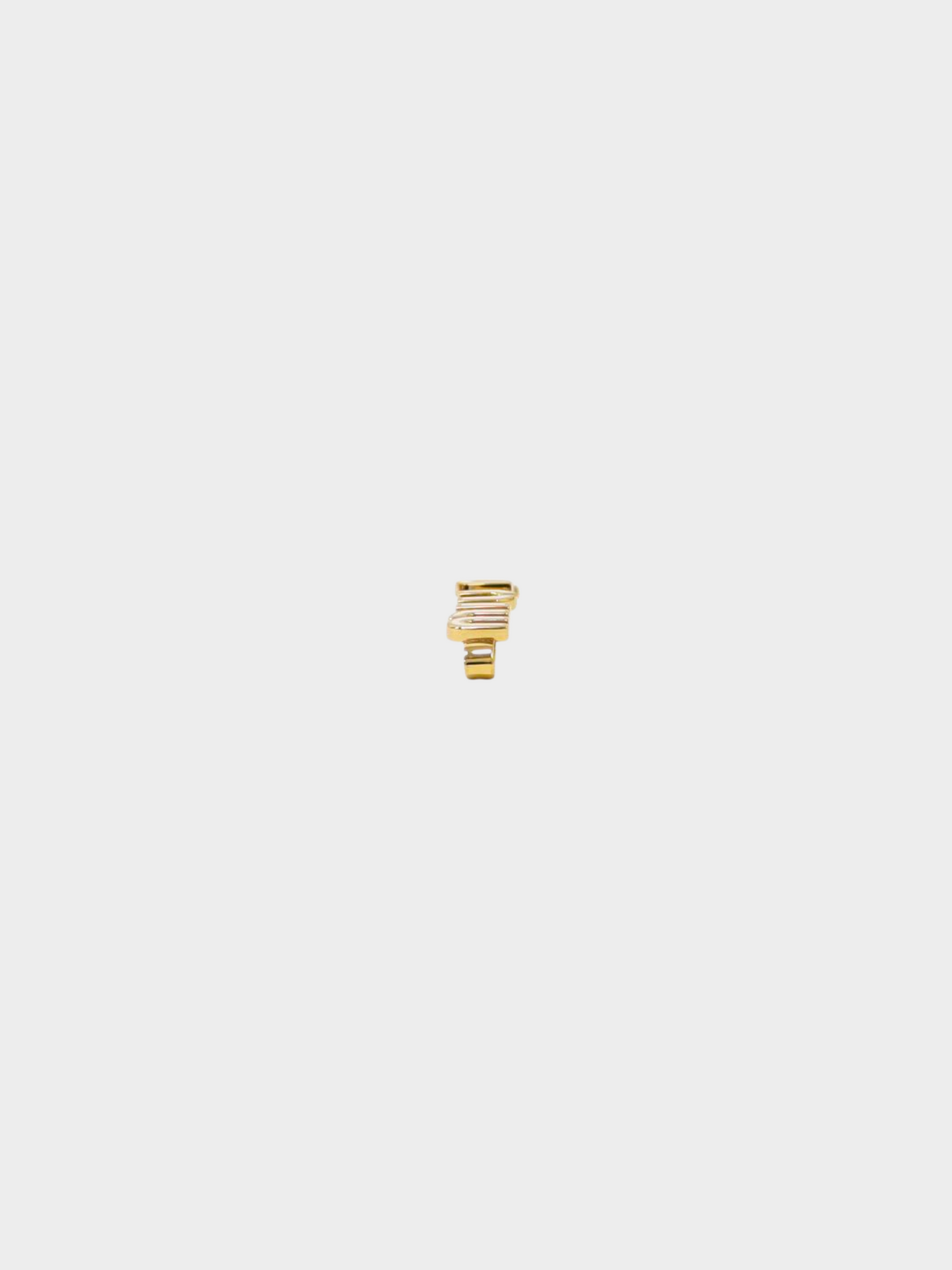 Miu Miu 2010s Gold Logo Barrette Hair Clip