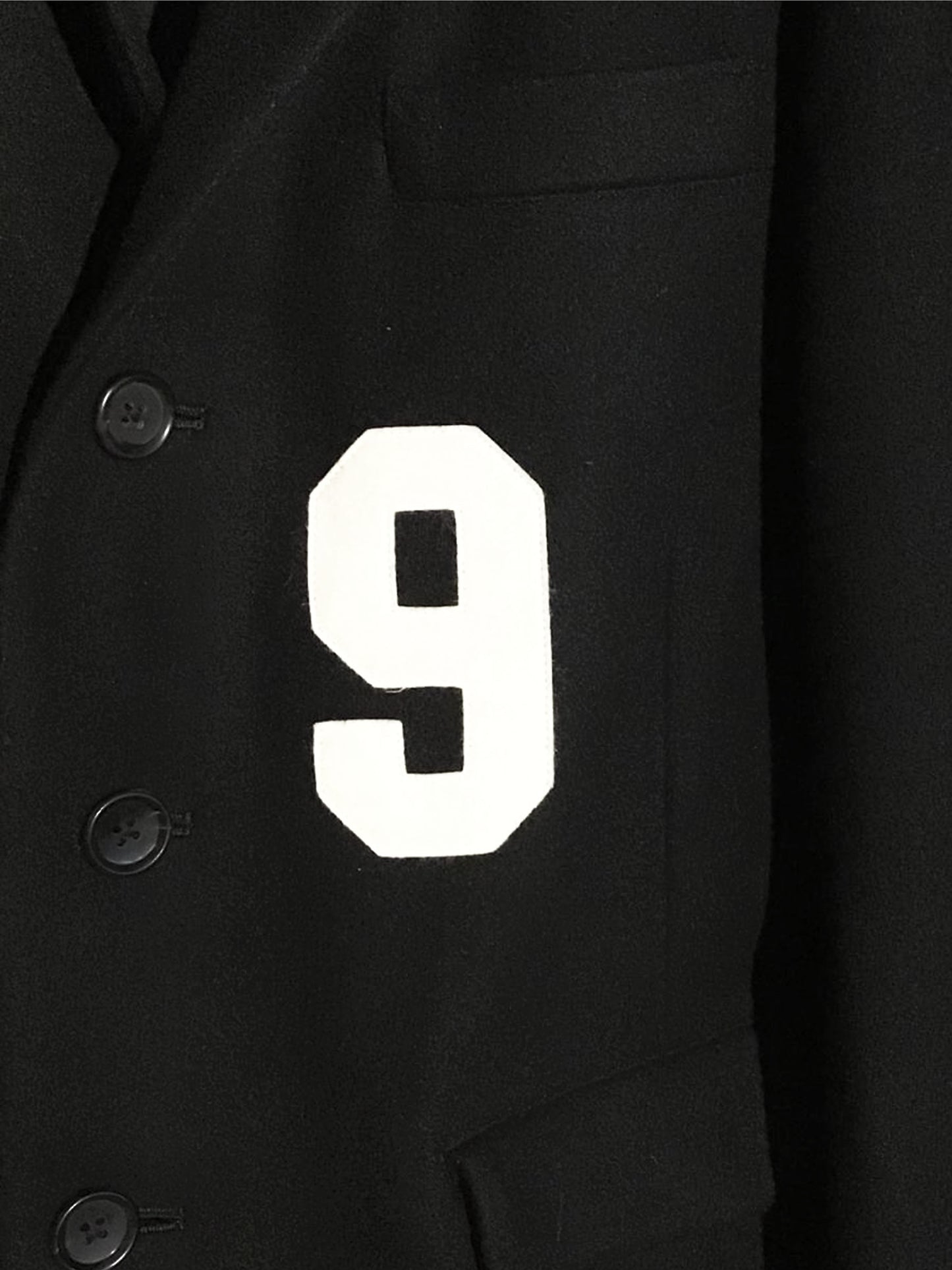 Yohji Yamamoto FW 2017 Black Replica 1987-1988 AW Number Jacket