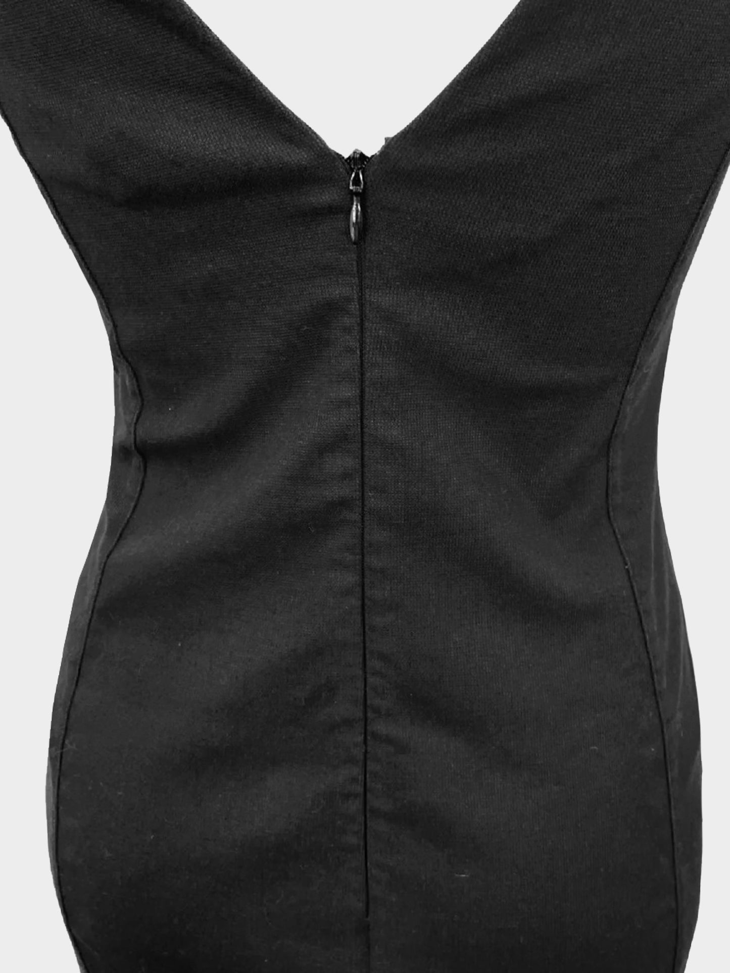 Dolce and Gabbana 2000s Black Fitted Cotton Dress