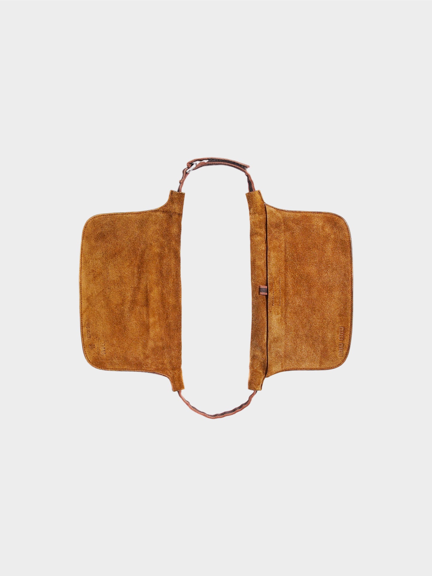 Miu Miu SS 1999 Brown Suede Double Side Waist Bag