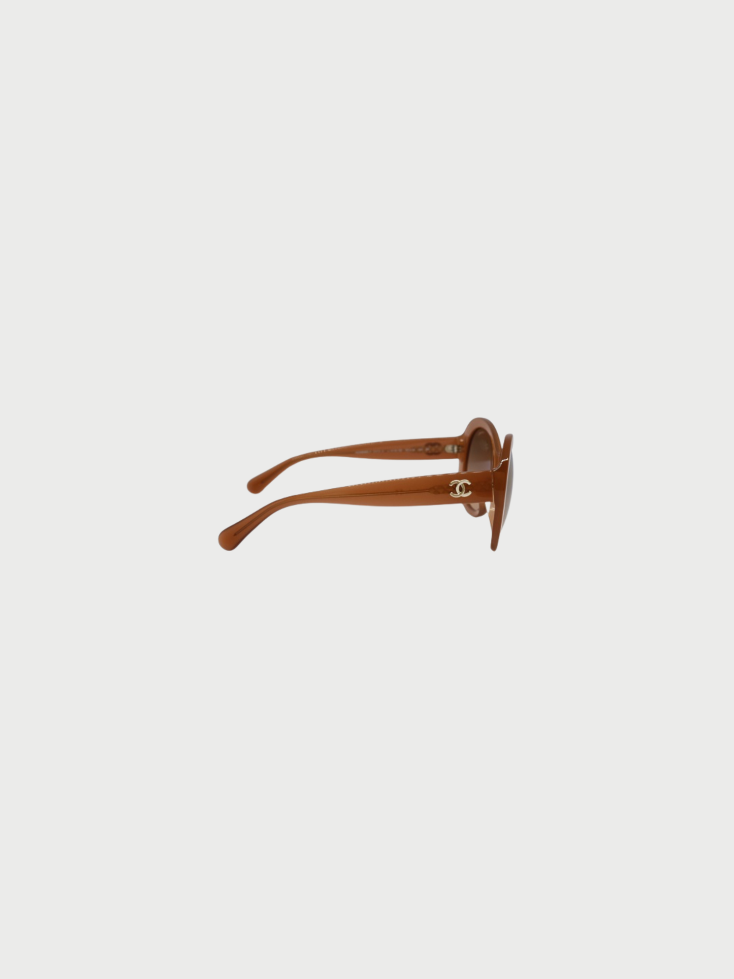 Chanel 2000s Brown Tortoiseshell Plastic Sunglasses