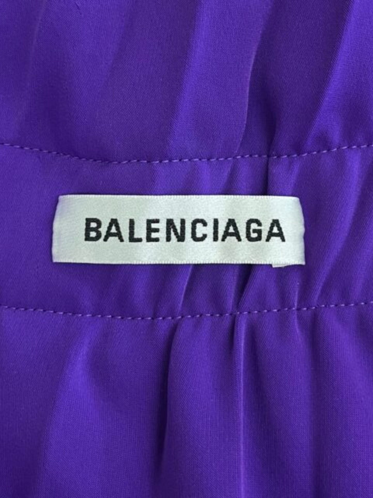 Balenciaga 2020s Purple Pleated Asymmetrical Skirt
