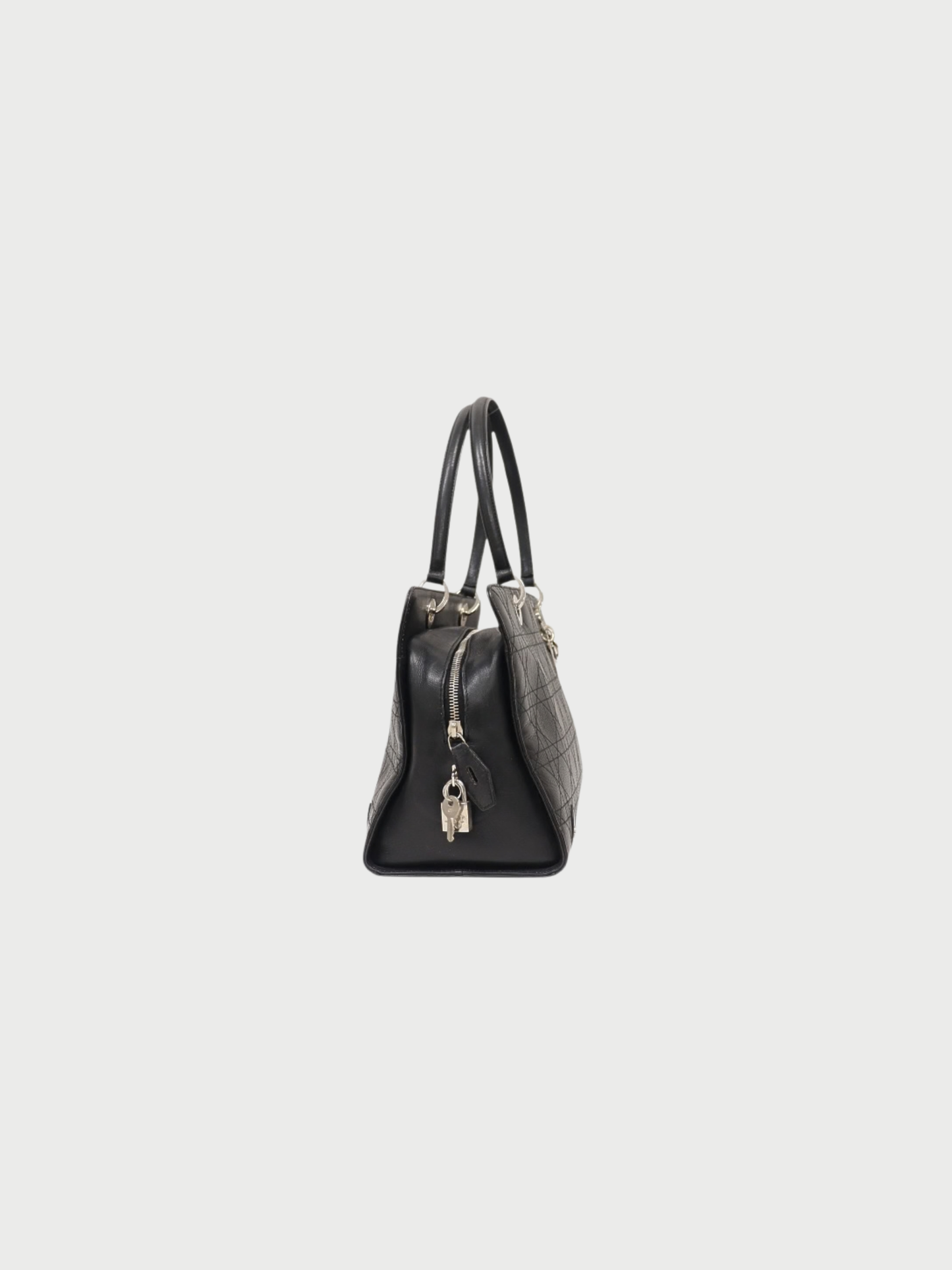 Christian Dior Bo 2004 Black Cannage Leather Handbag