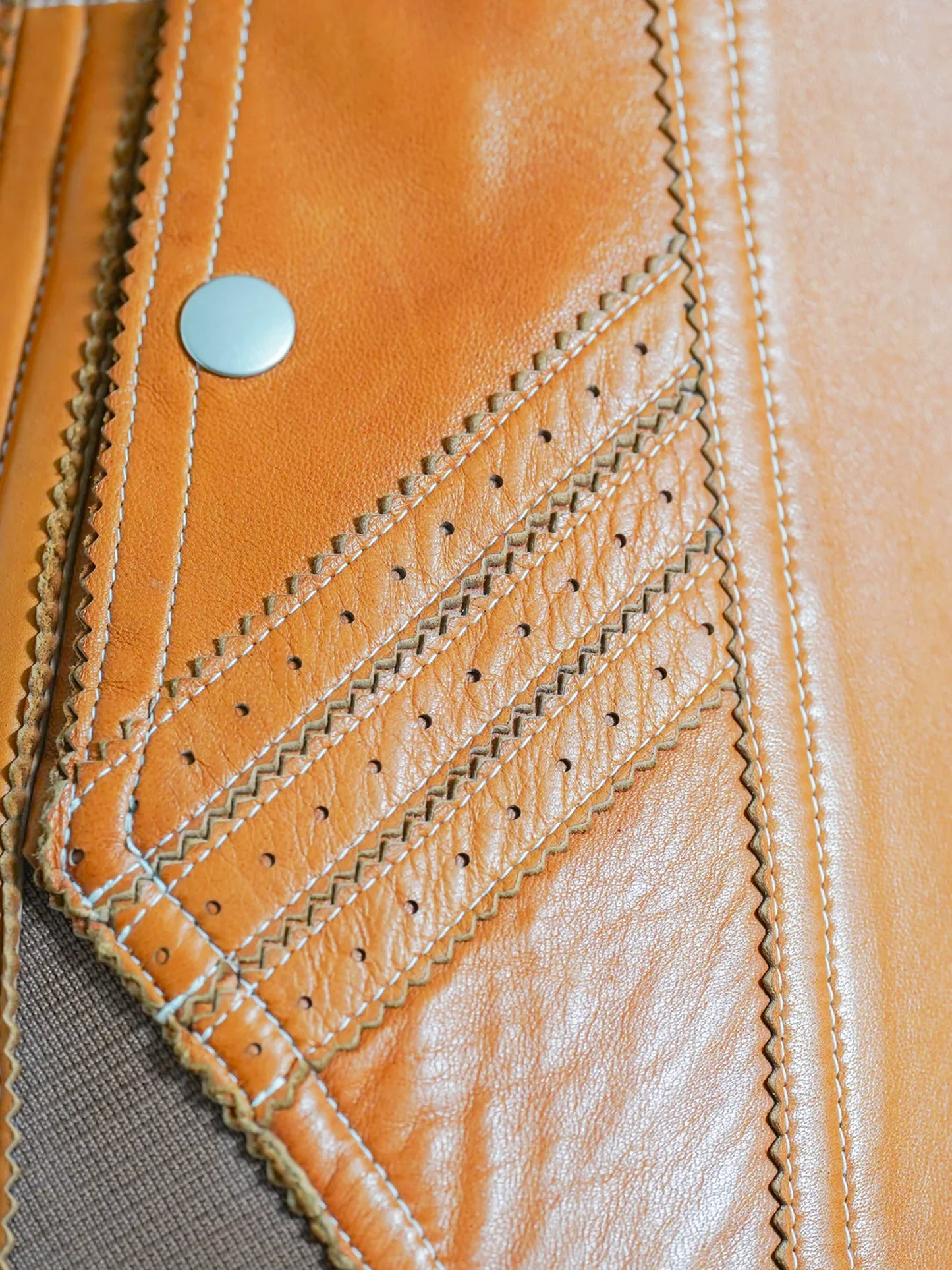 Jean Paul Gaultier SS 2004 Runway Brown Lambskin Leather Jacket
