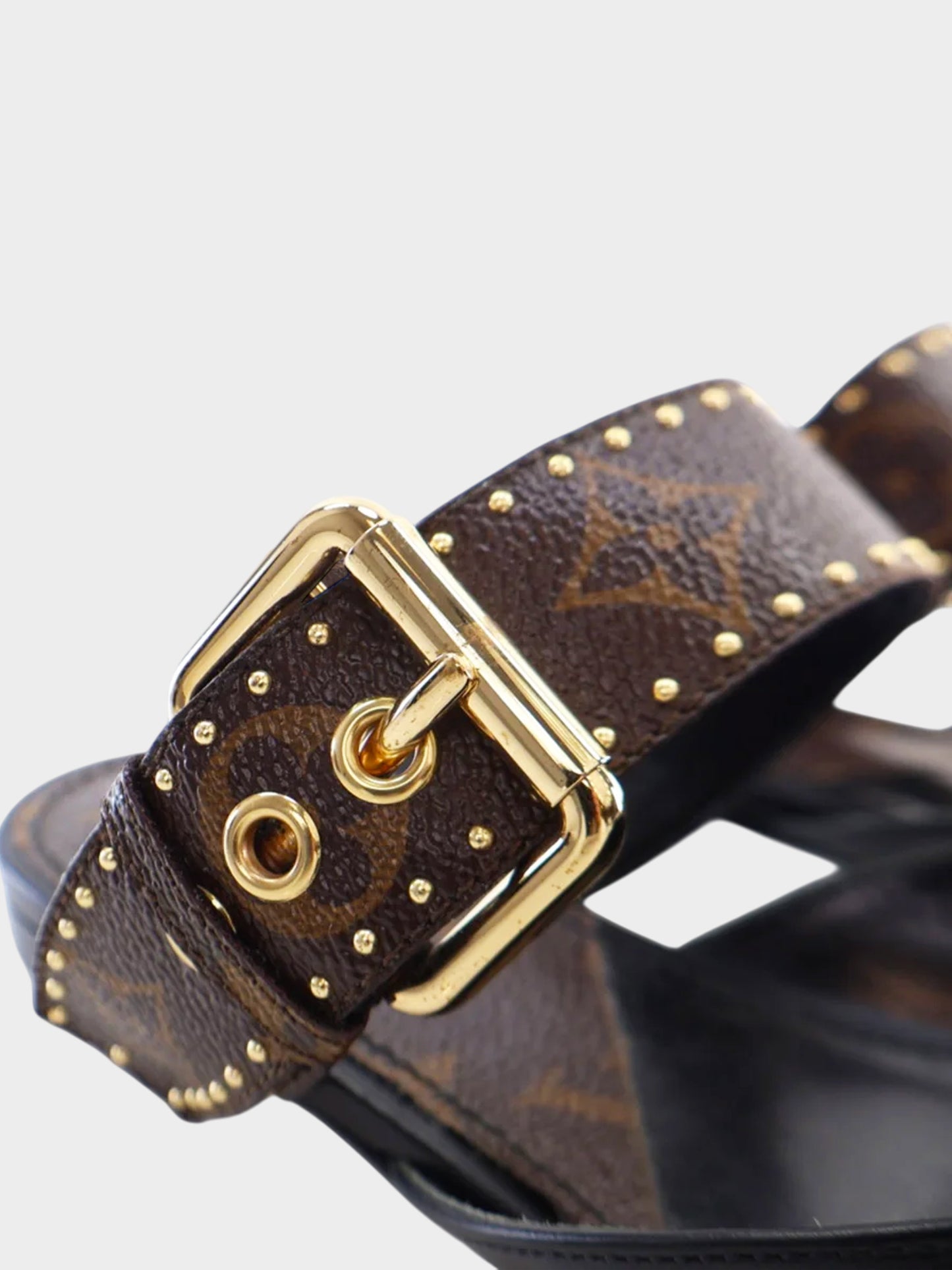 Louis Vuitton 2020 Monogram Studded Sofia Flat Mules