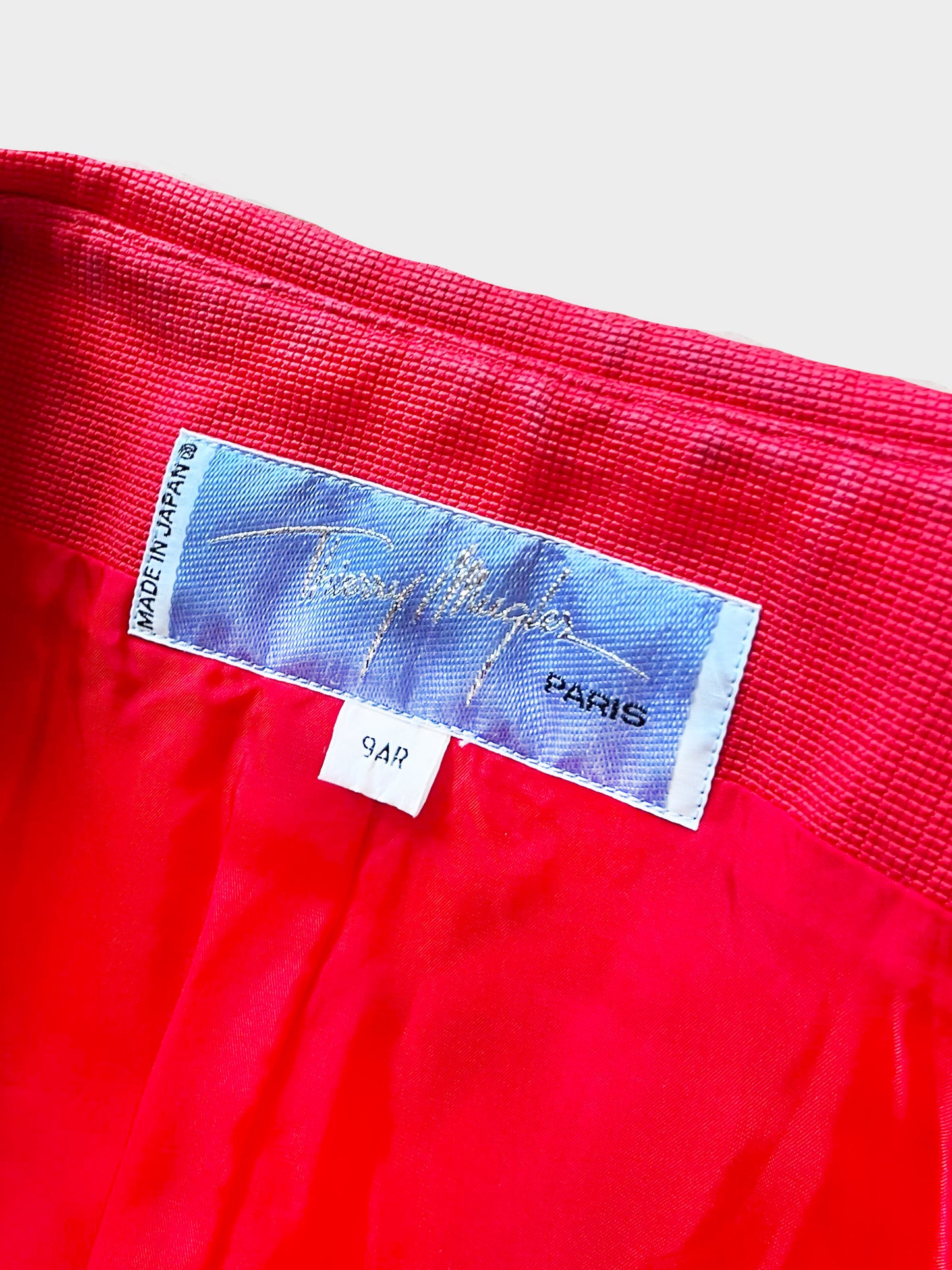 Thierry Mugler 1990s Red Cutout Sailor Style Blazer