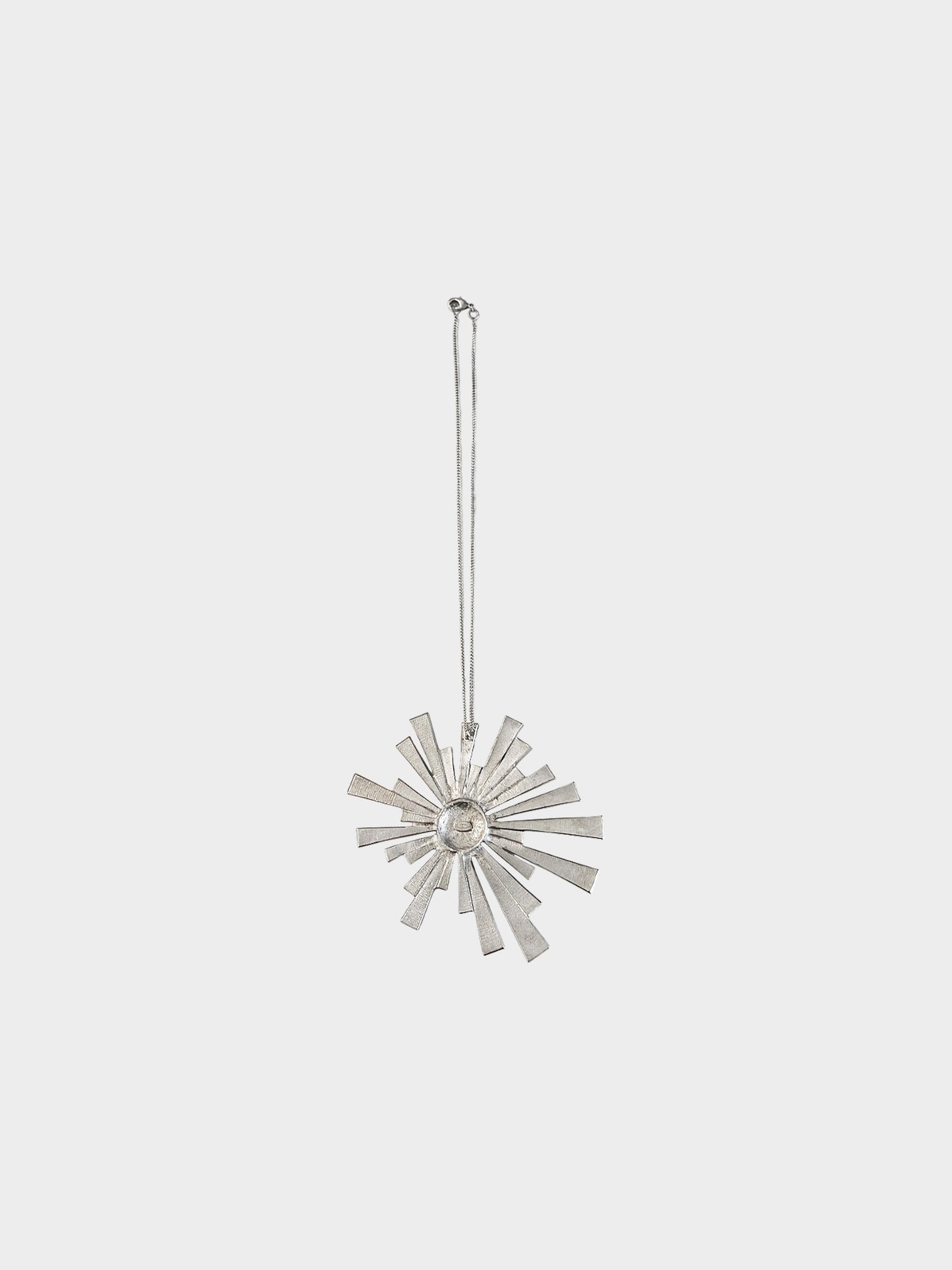 Chanel Fall 2005 Silver Starburst Pendant Necklace