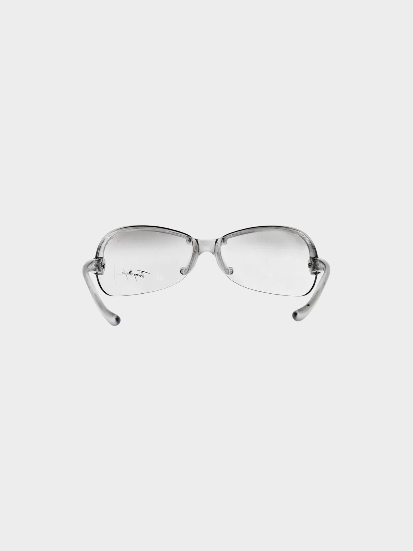 Thierry Mugler FW 2001 Grey Acetate Sunglasses