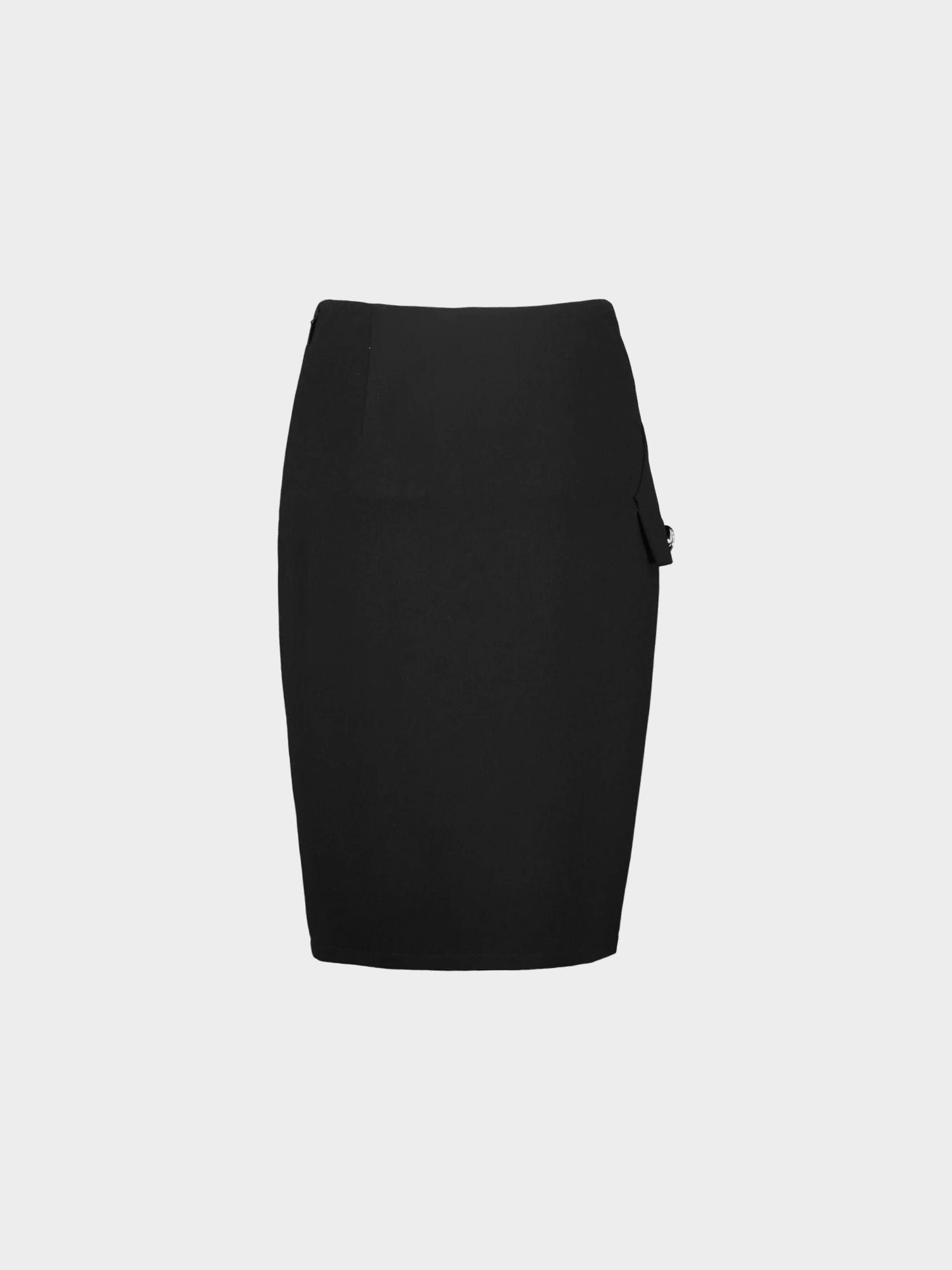 Versace FW 2011 Black Wool Pencil Skirt