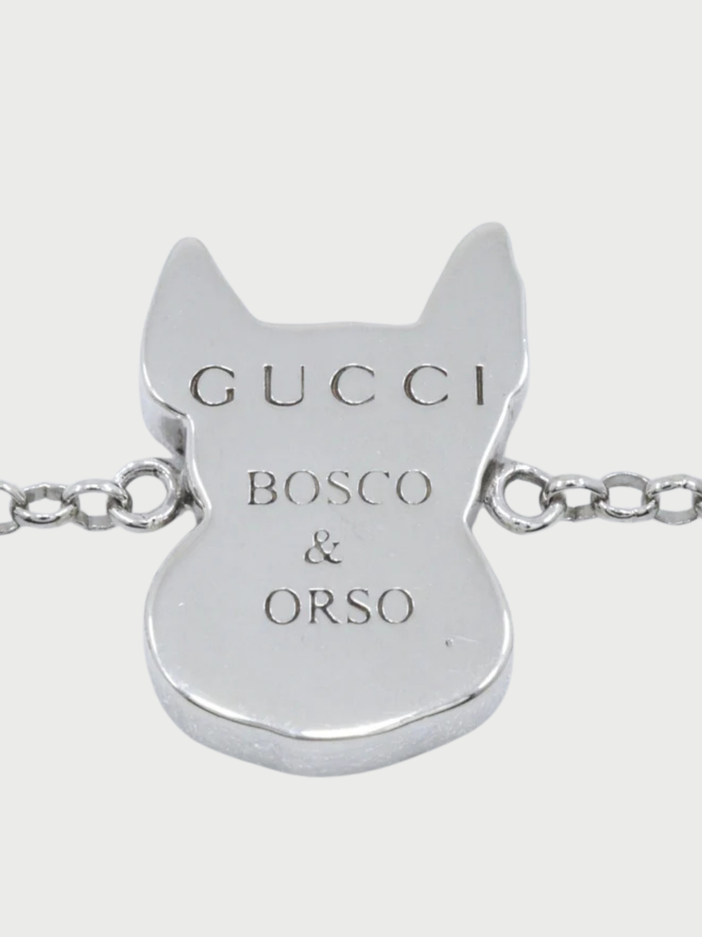 Gucci 2010s BOSCO & ORSO Sterling Silver Bracelet