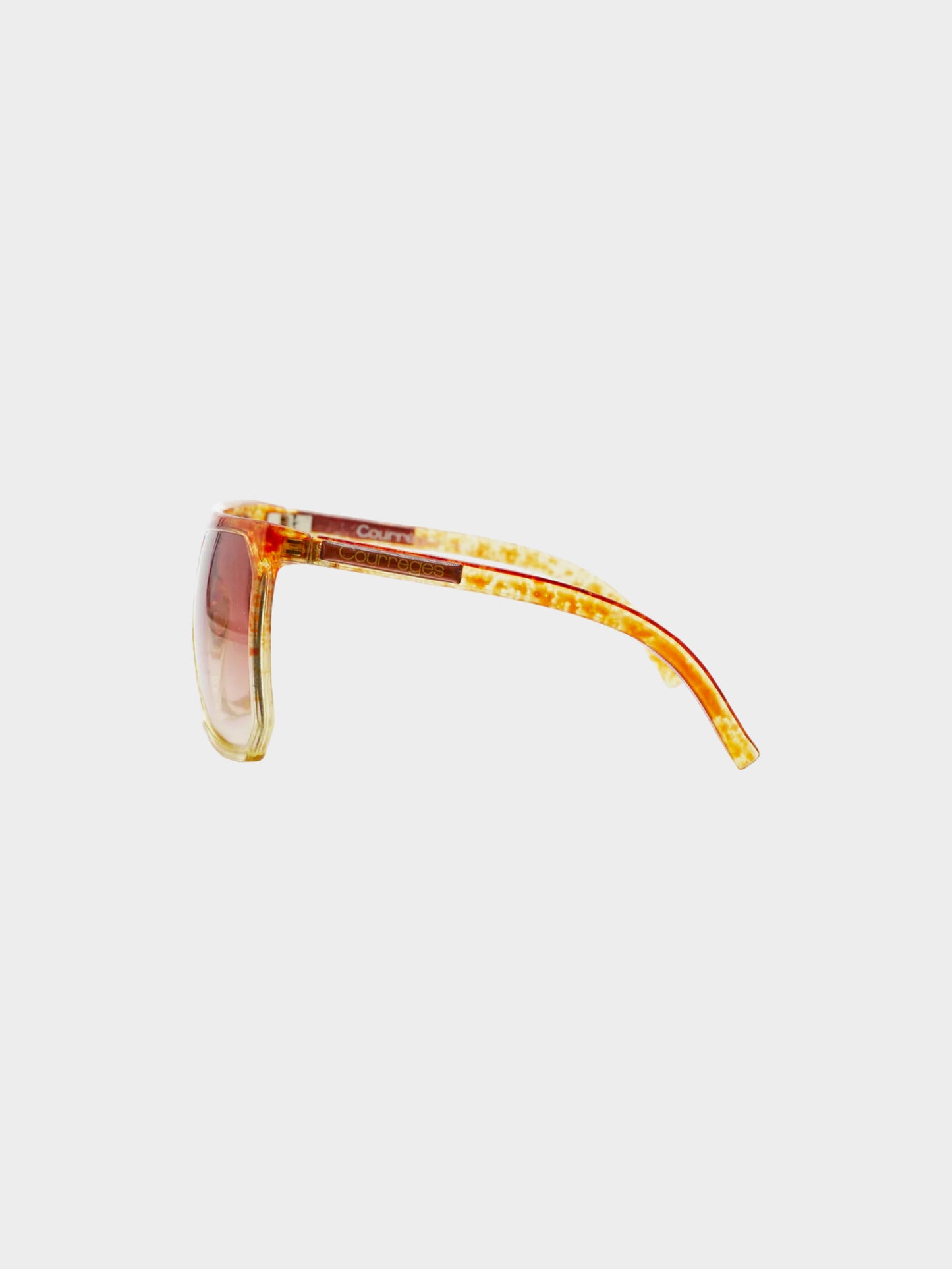 Courrèges 1980s Rare Tortoiseshell Oversized Sunglasses