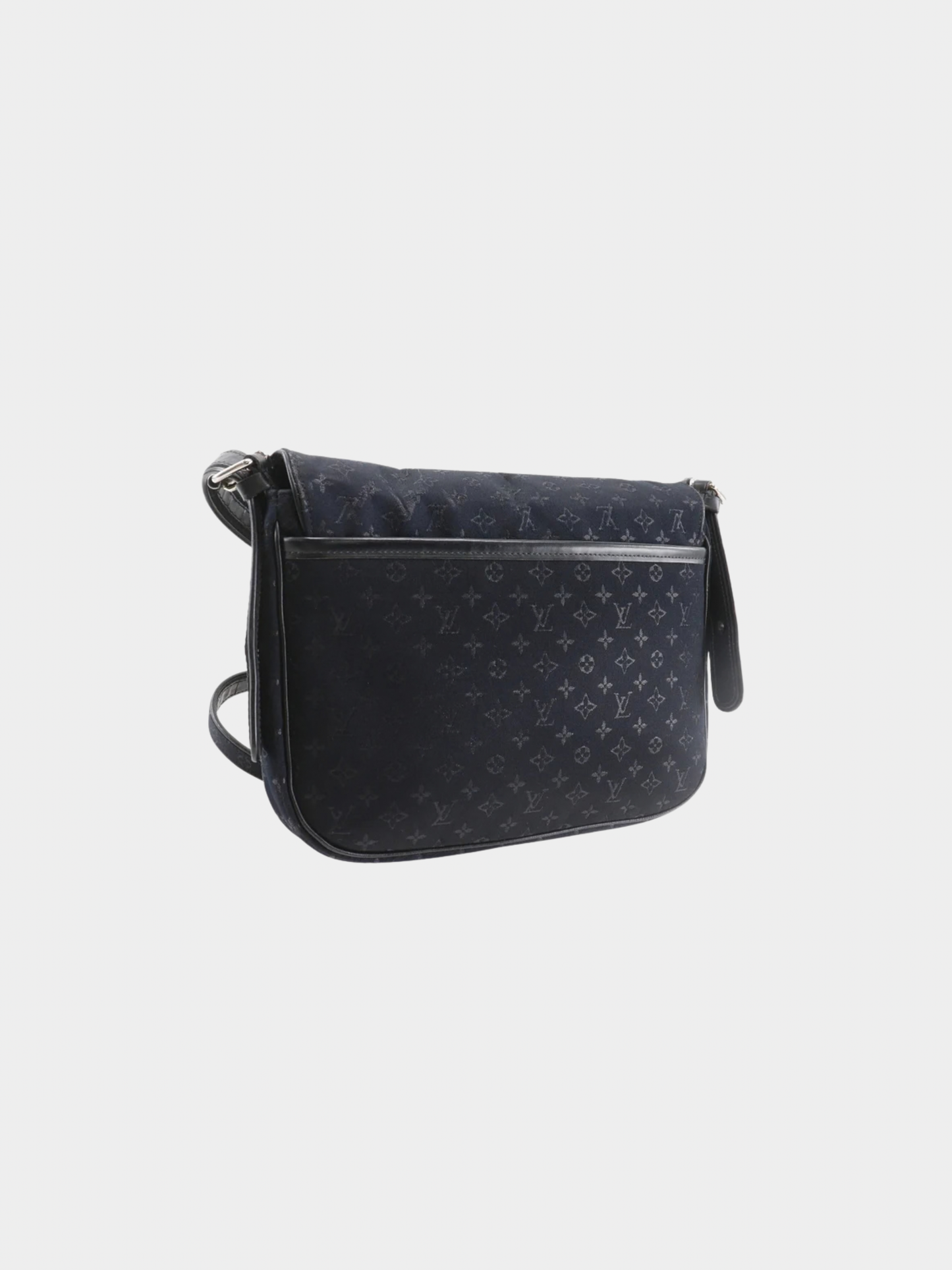 Louis Vuitton 2002 Black Monogram Satin Vernis Musette Shoulder Bag