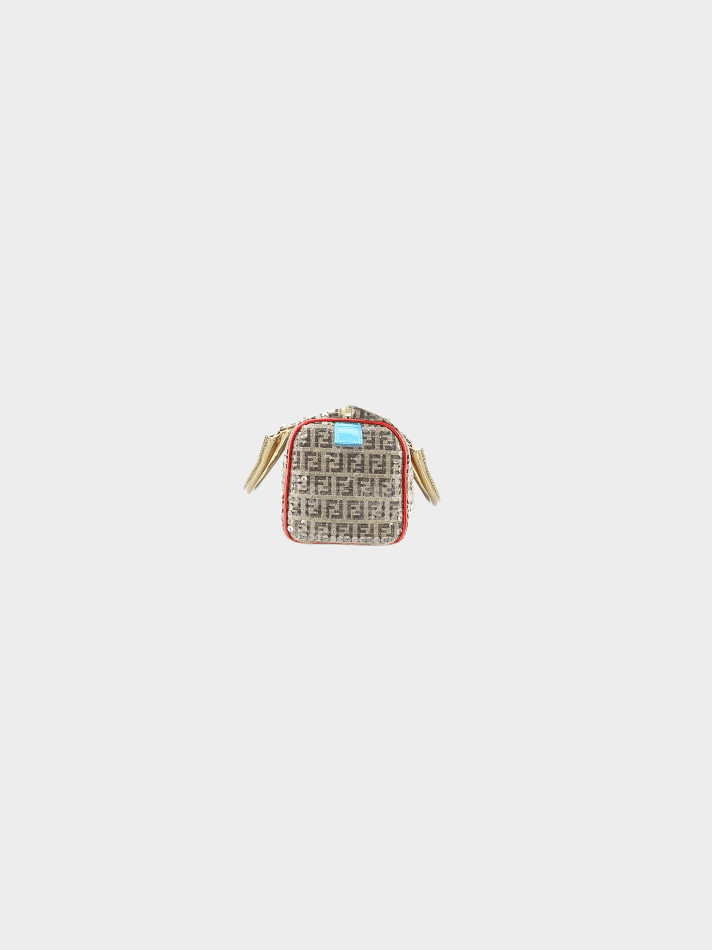 Fendi 2000s Zucchino Sequin-Embellished Bauletto Boston Bag