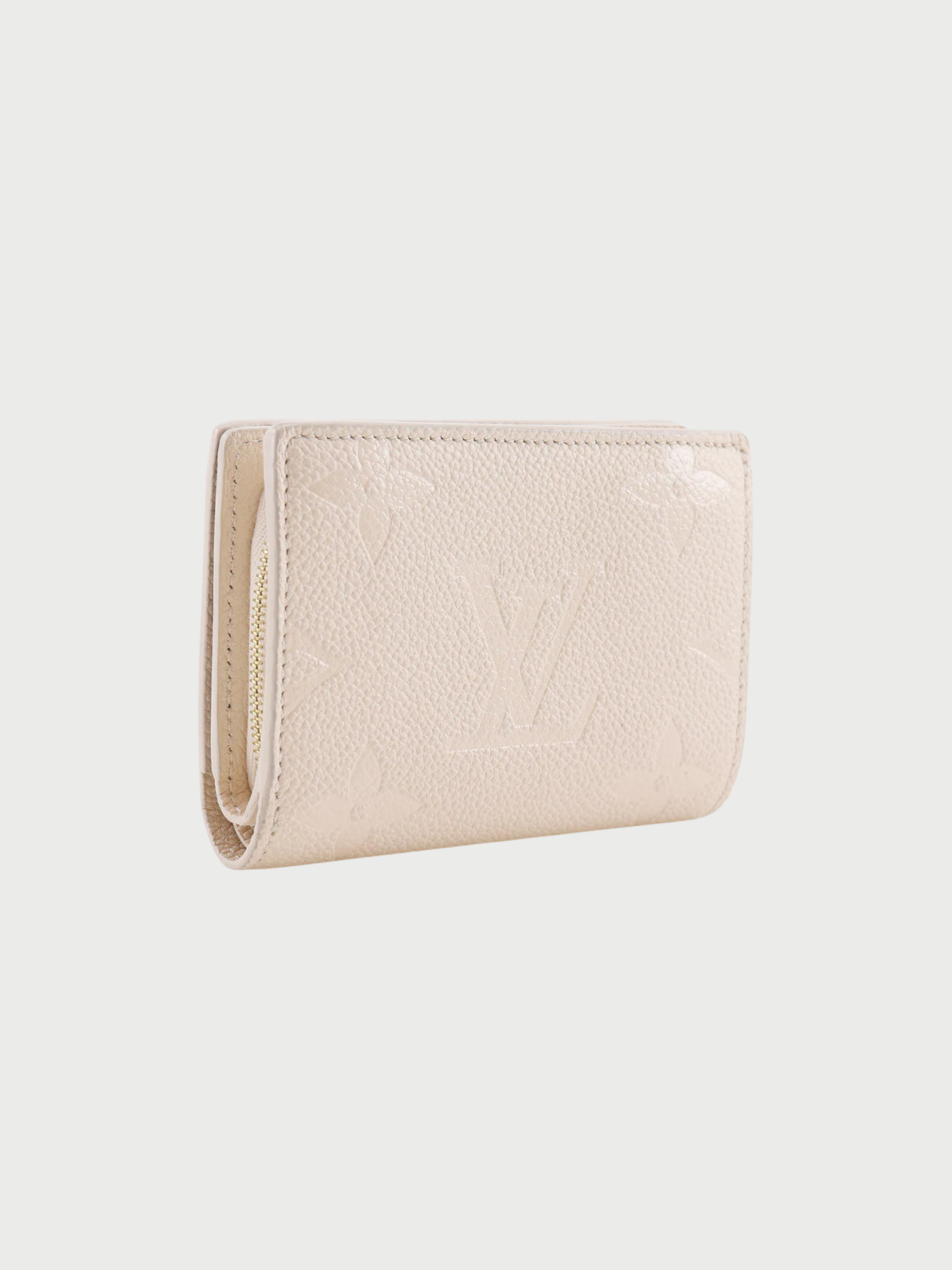 Louis Vuitton 2020s Off White Monogram Empreinte Portefeuille Cléa Wallet