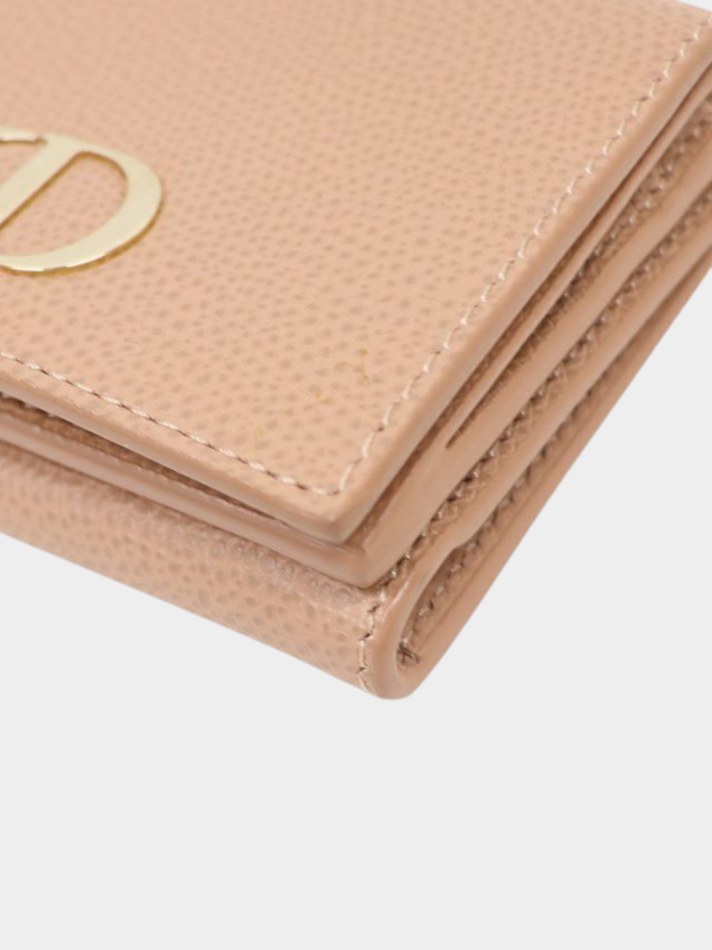 Christian Dior 2020s Beige Leather 30 Montaigne Wallet