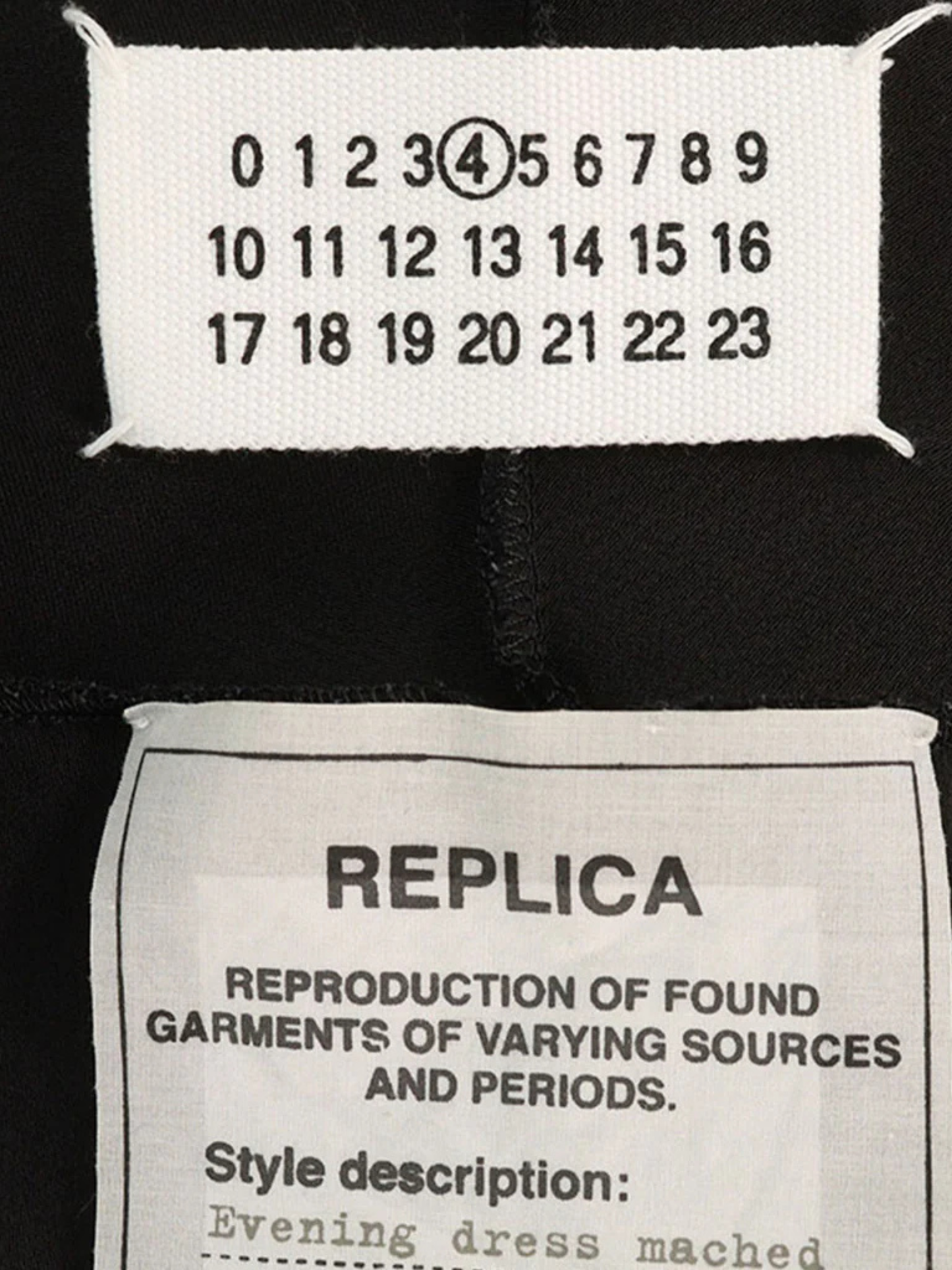 Maison Martin Margiela 2008 Black Acetate Rayon Dress