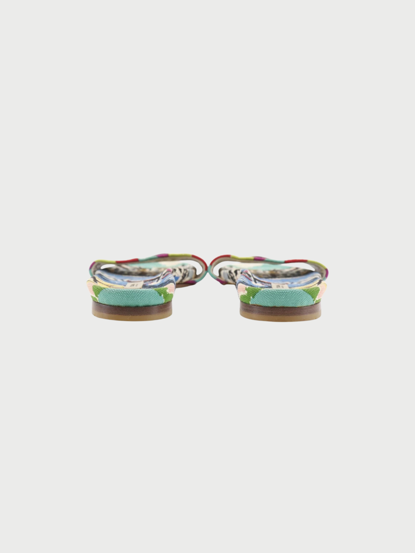 Prada 2000s Multicolor Canvas Sandals
