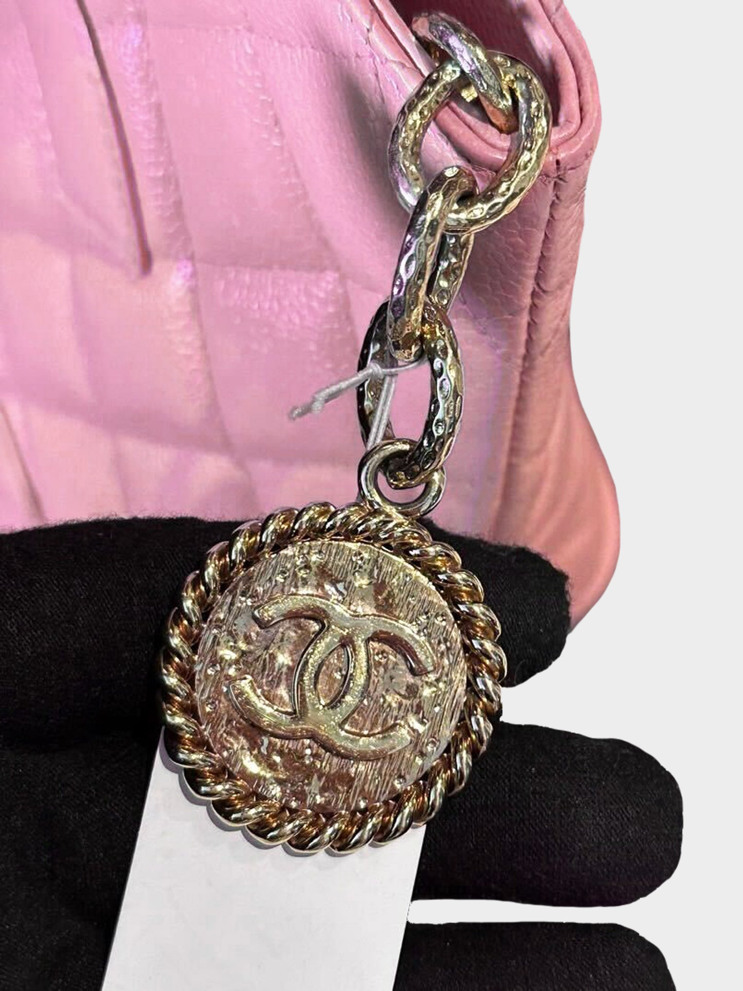 Chanel 2010s Pink Caviar Timeless Medallion Tote Bag