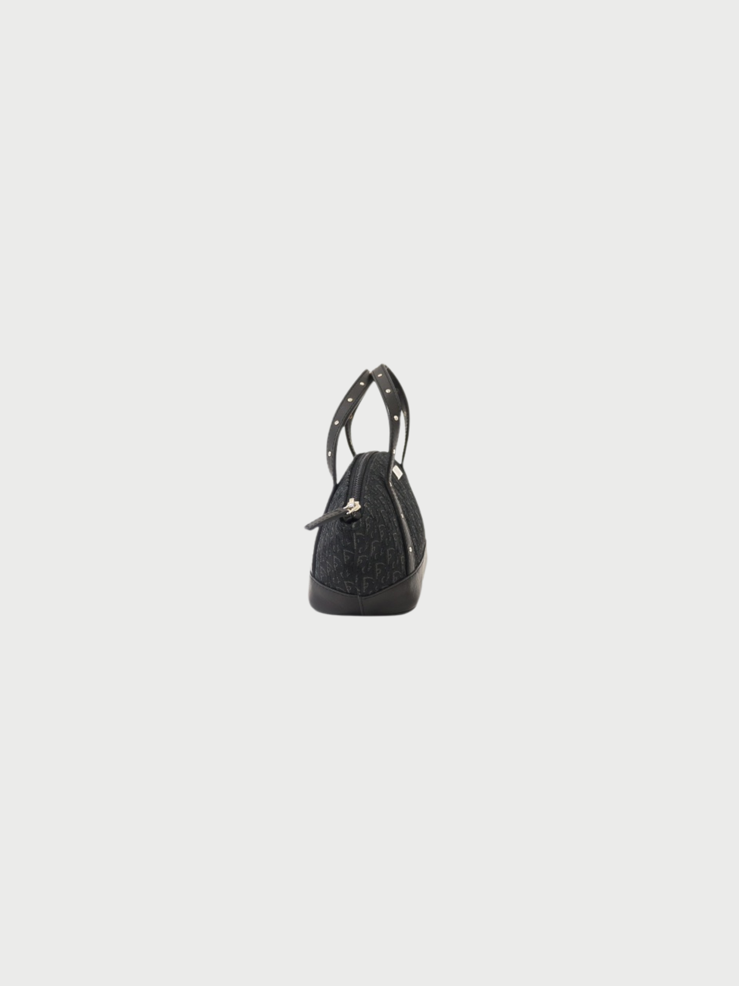 Christian Dior 2000s Black Trotter Canvas Mini Handbag