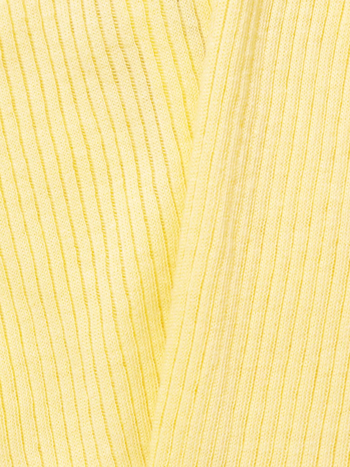 Jean Paul Gaultier 2000s Yellow Knitted Cotton Halter Neck Top