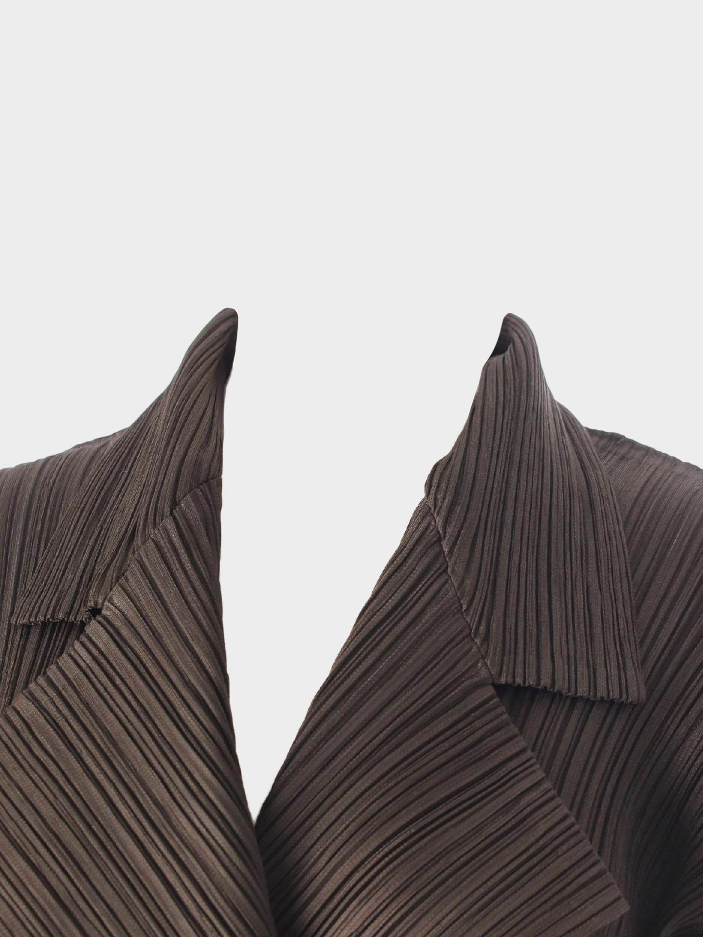 Issey Miyake Pleats Please Autumn 2012 Pleated Long Coat with Belt