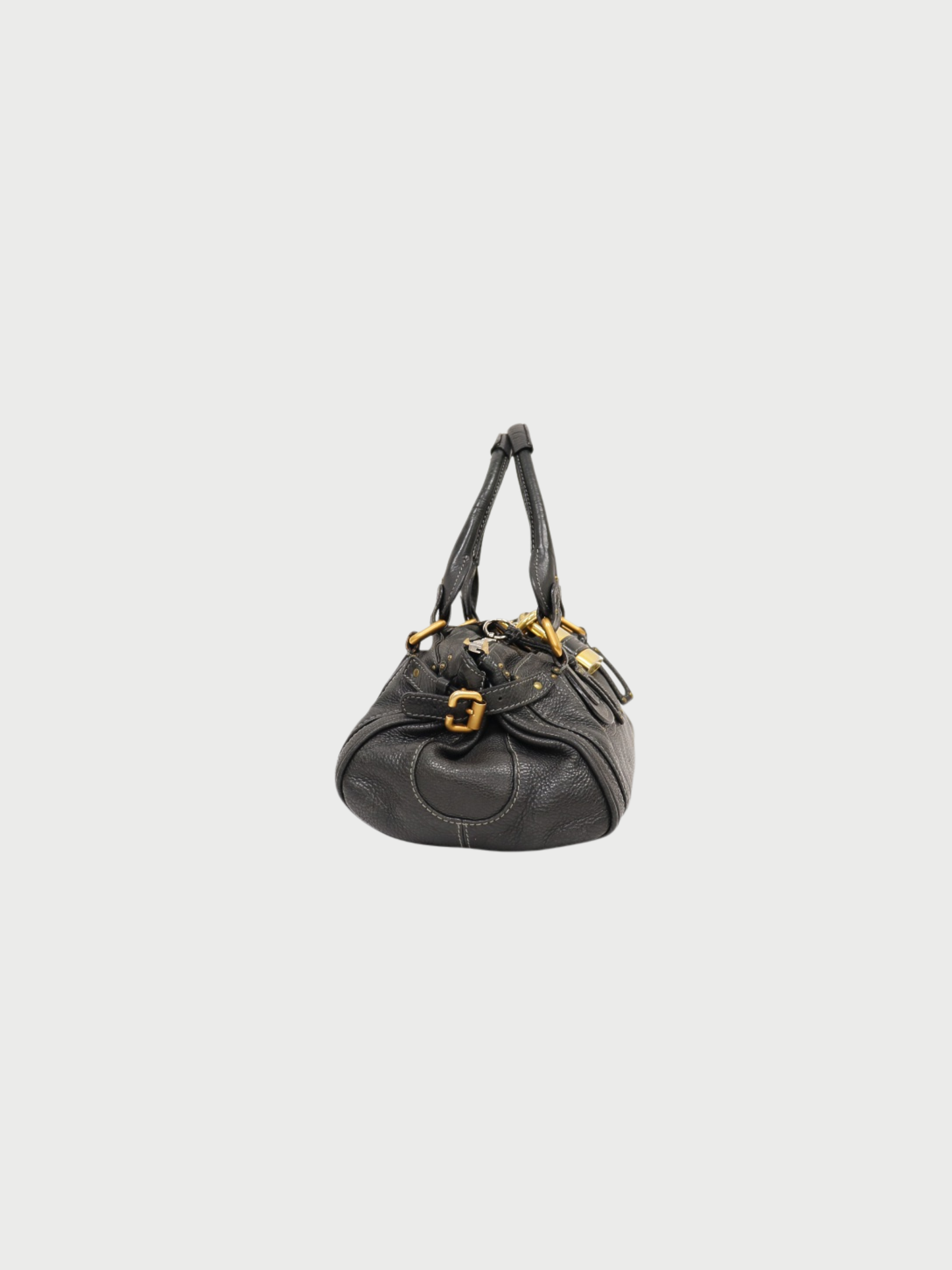 Chloé 2000s Black Leather Paddington Bag