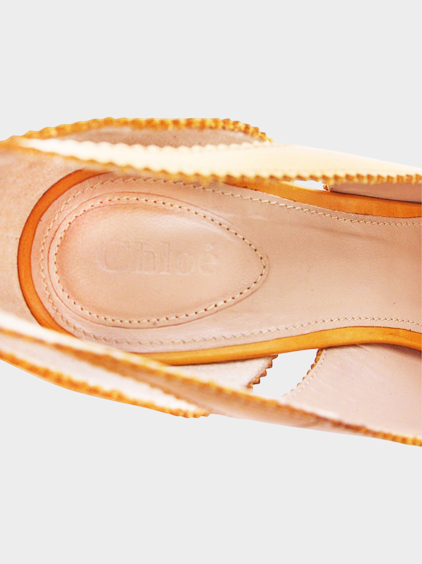 Chloe 2000s Brown Leather Platform Heels