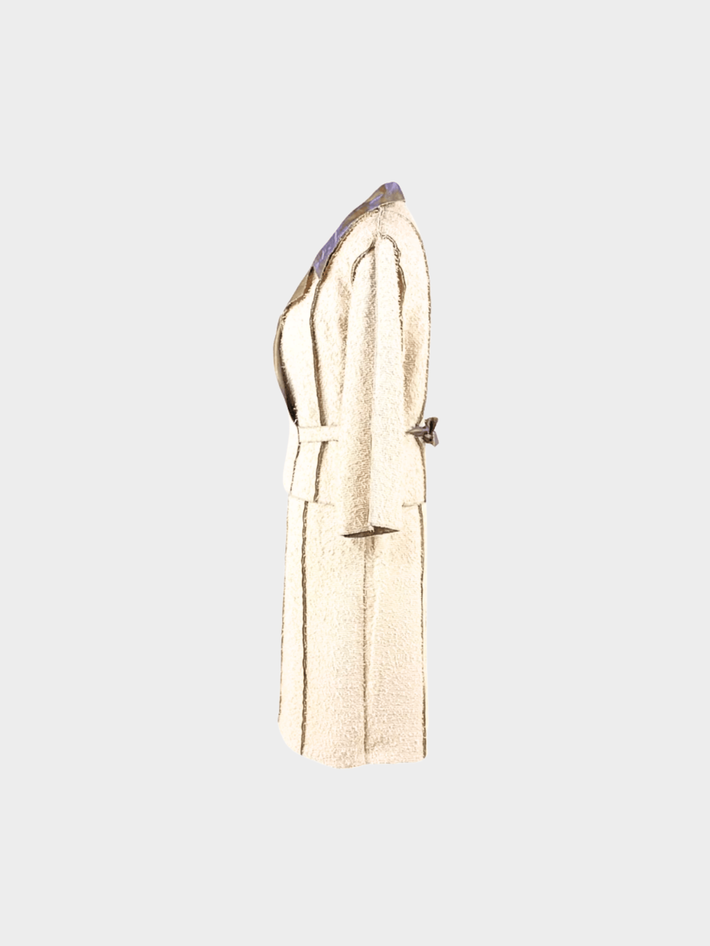 Chanel 1999 Beige Fringed Blazer and Skirt Set