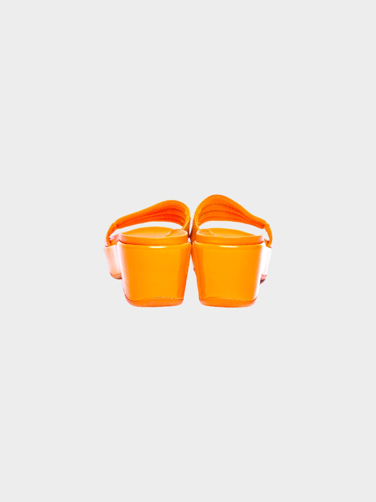 Prada Sport 2000s Orange Platform Sandals