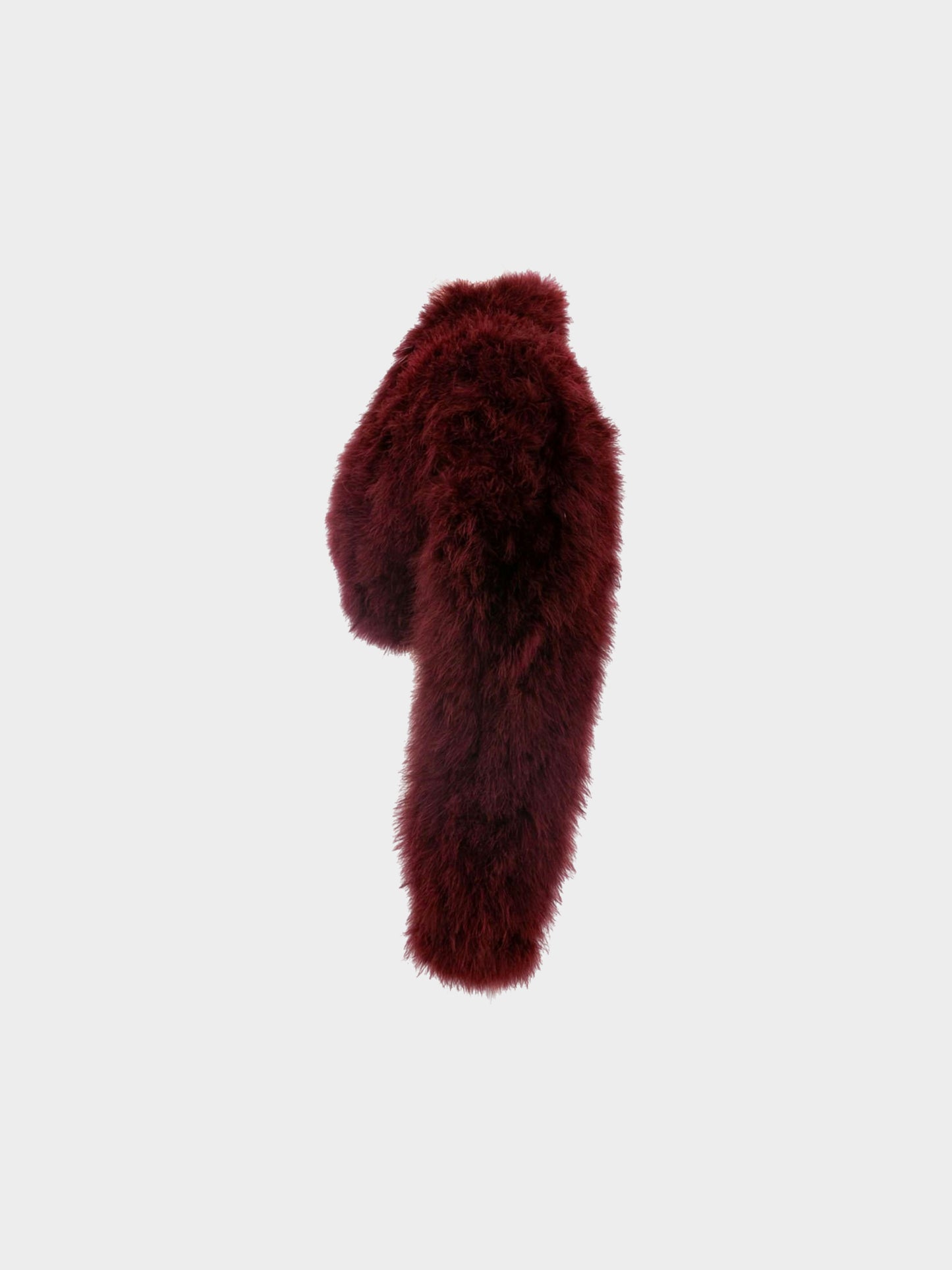 Chantal Thomass FW 1990 Burgundy Marabou Bolero