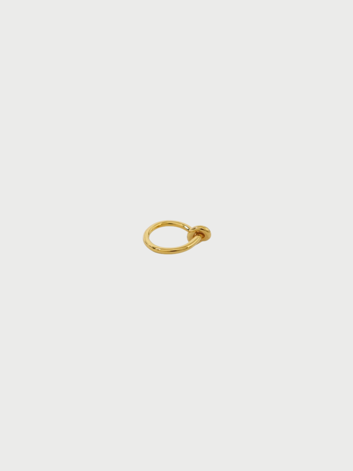 Celine 2010s Gold Plated Metal Knot Ring
