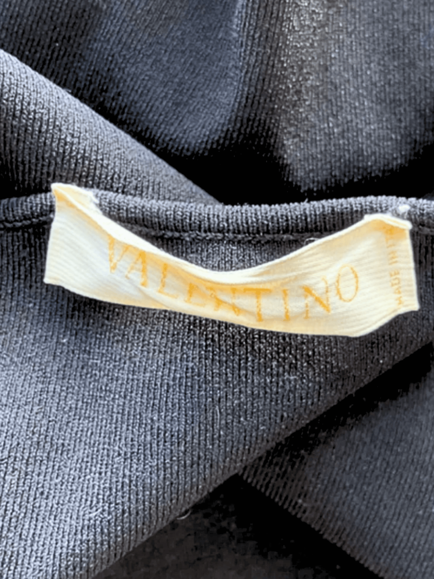 Valentino SS 2005 Black Pearl Belt Top