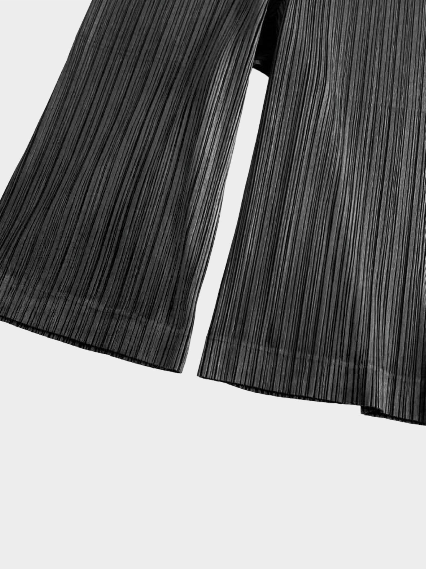 Issey Miyake Pleats Please Summer 2000 Black Wide Leg Shorts