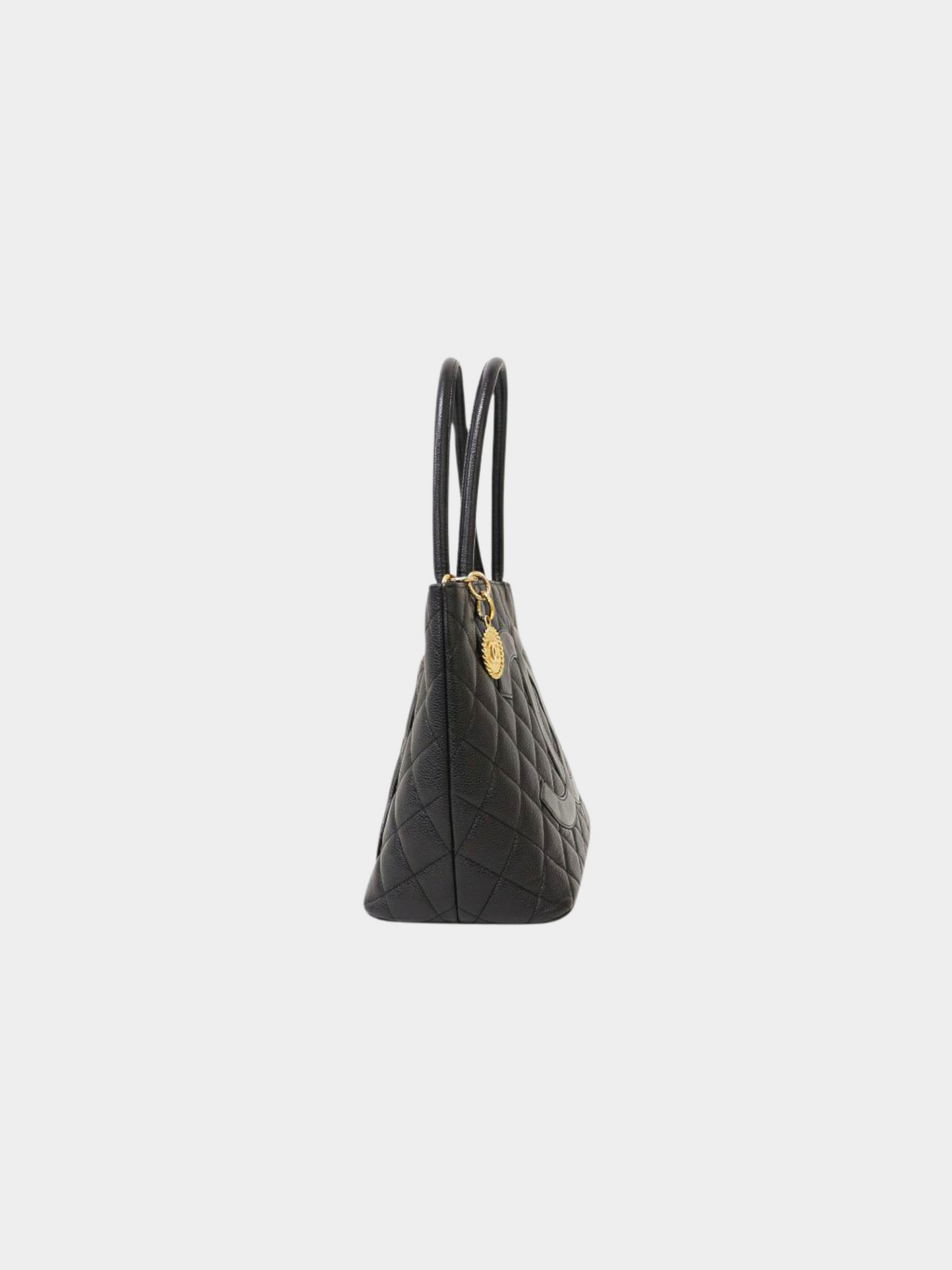 Chanel 2000s Black Caviar Skin Reissue Tote Bag
