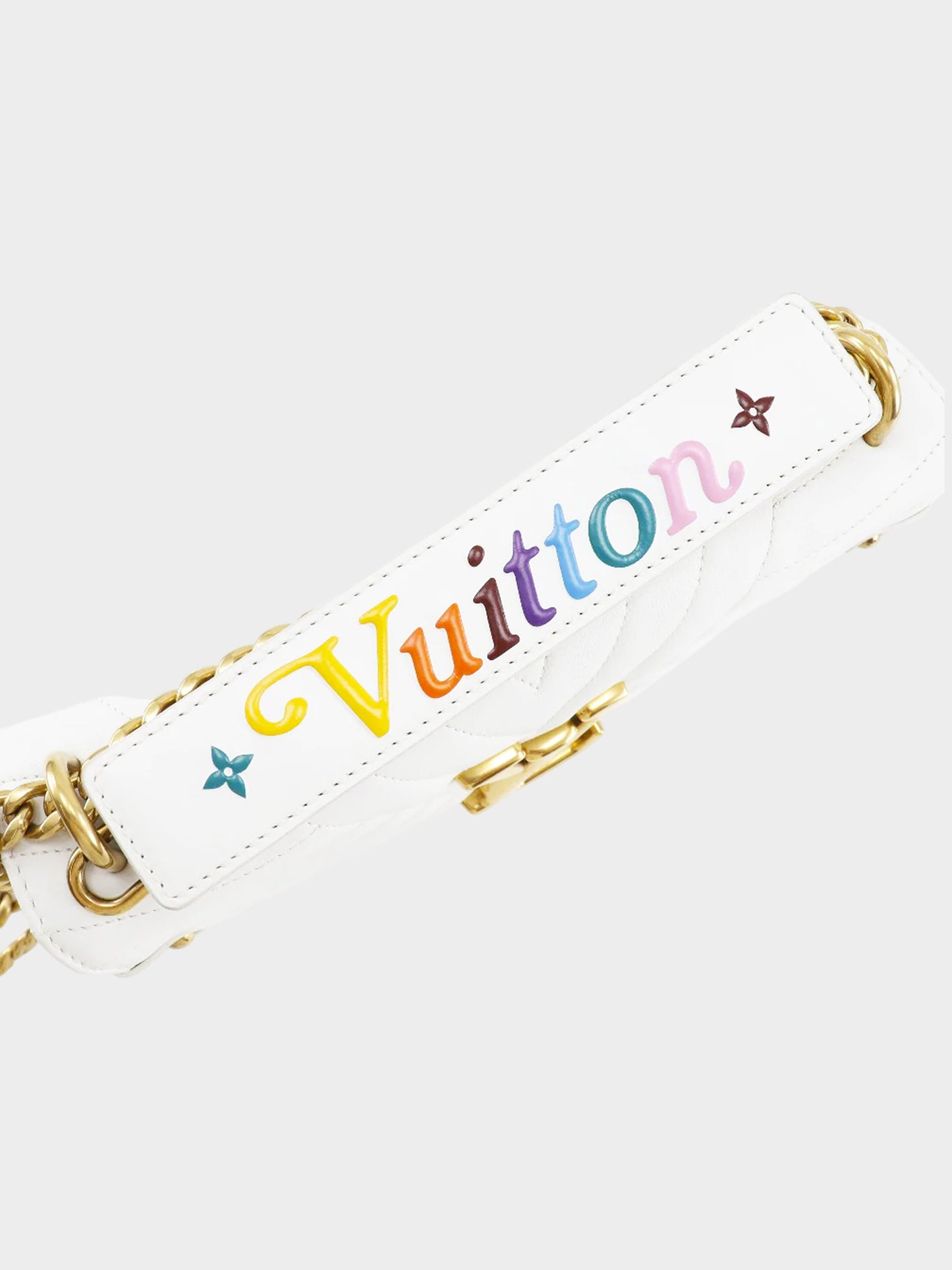Louis Vuitton 2018 White Calfskin New Wave MM Shoulder Bag