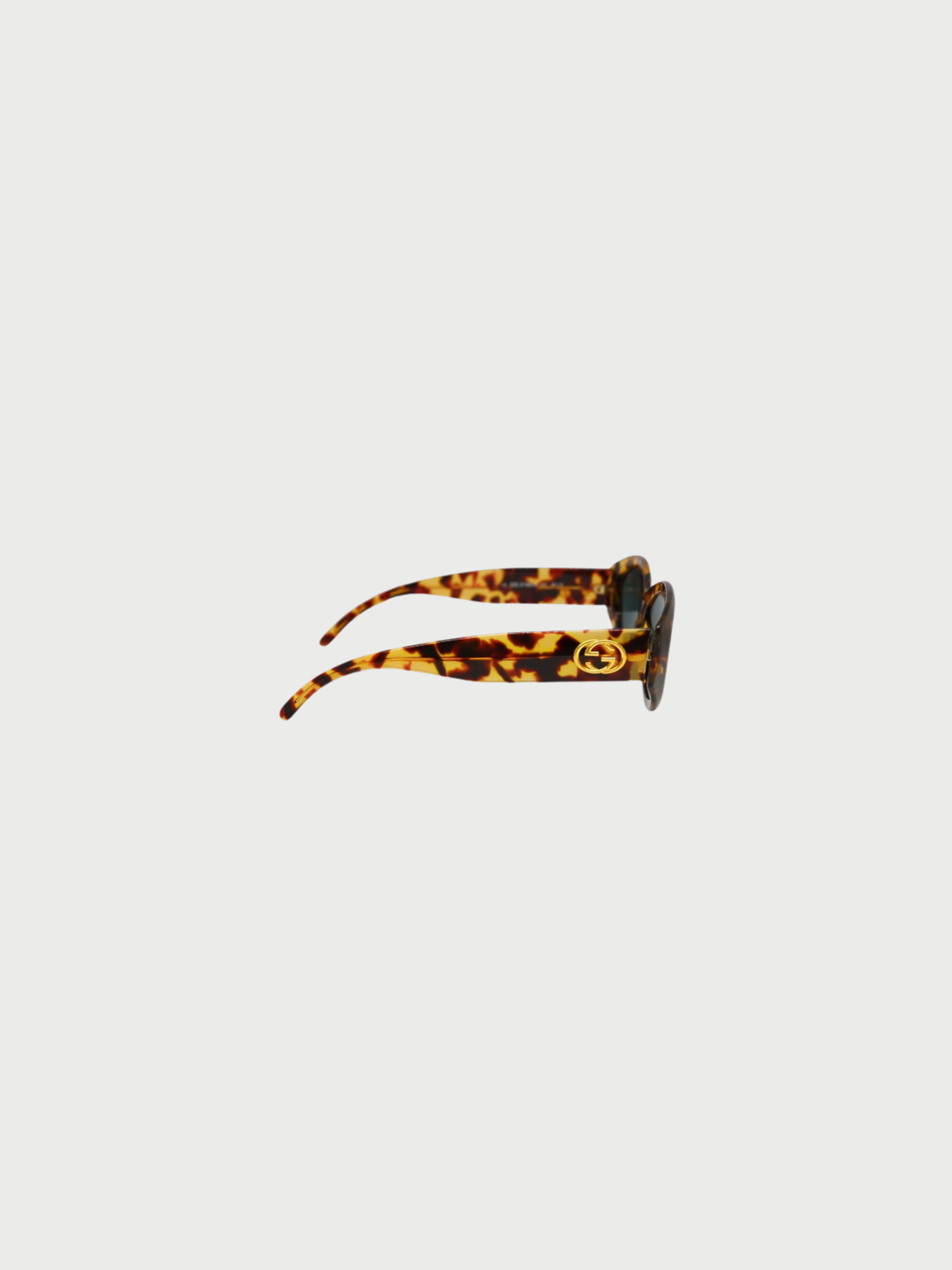 Gucci 2000s Brown Tortoiseshell Pattern Sunglasses