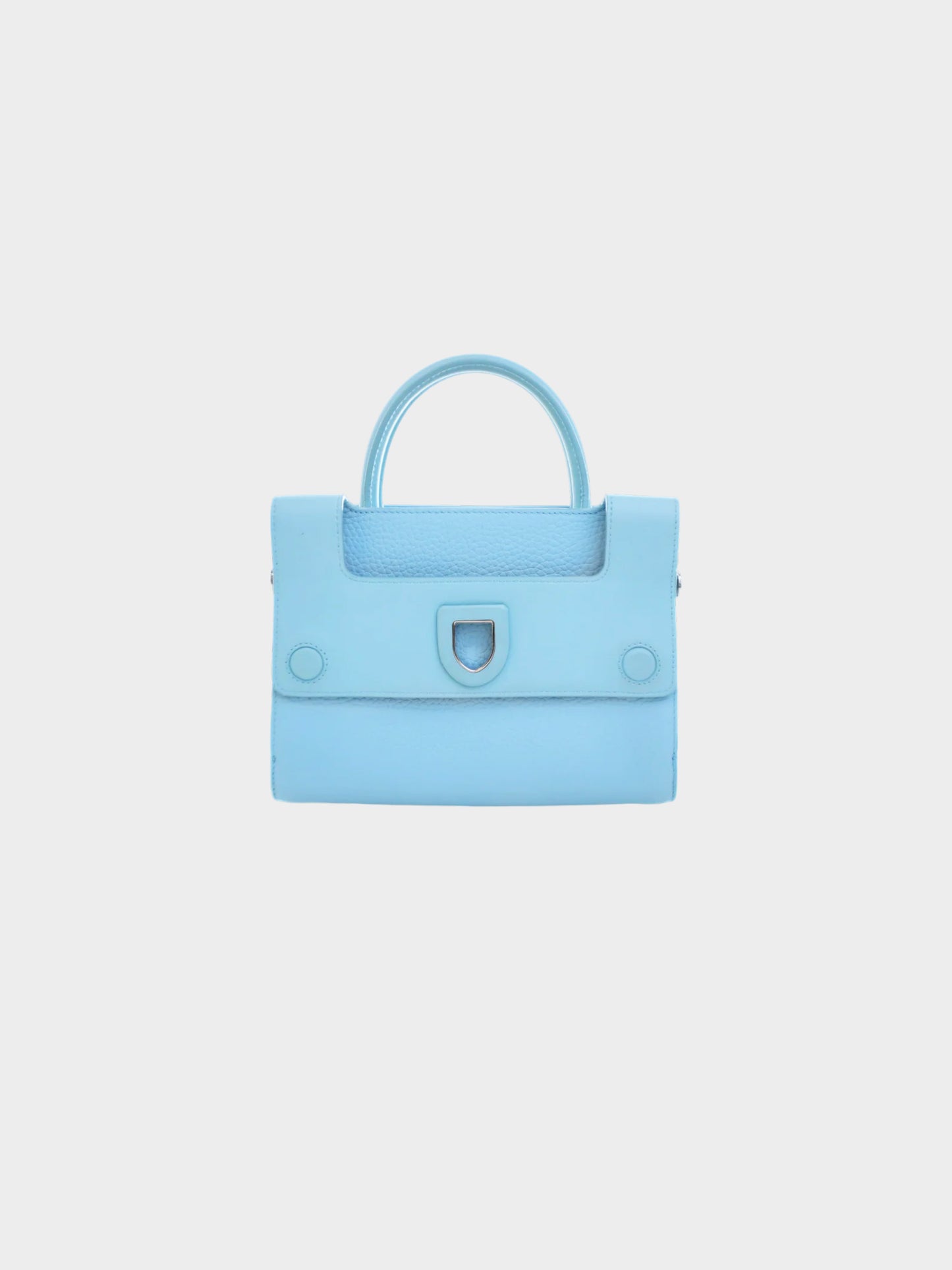 Christian Dior 2010s Light Blue Diorever Mini 2-Way Bag
