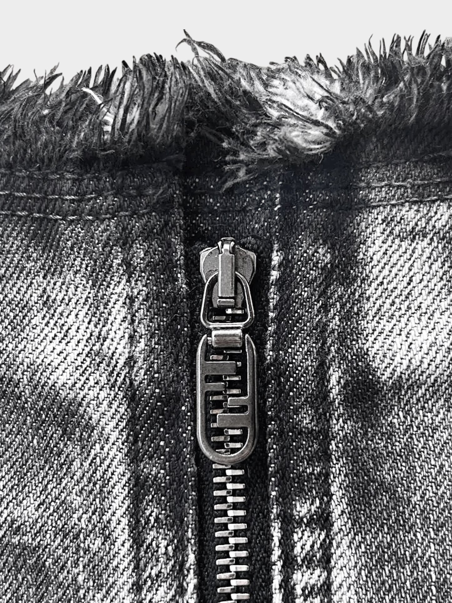 Fendi 2022 Grey Acid Wash Denim Mini Skirt