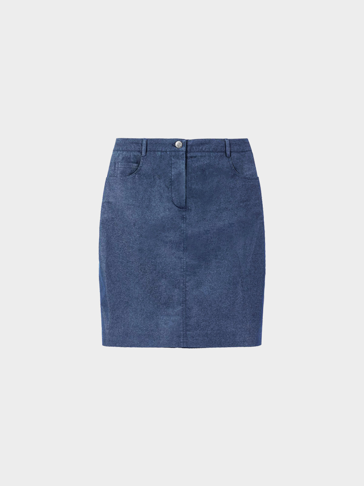 Chanel 2000s Beige Cami Top and Denim Skirt Set