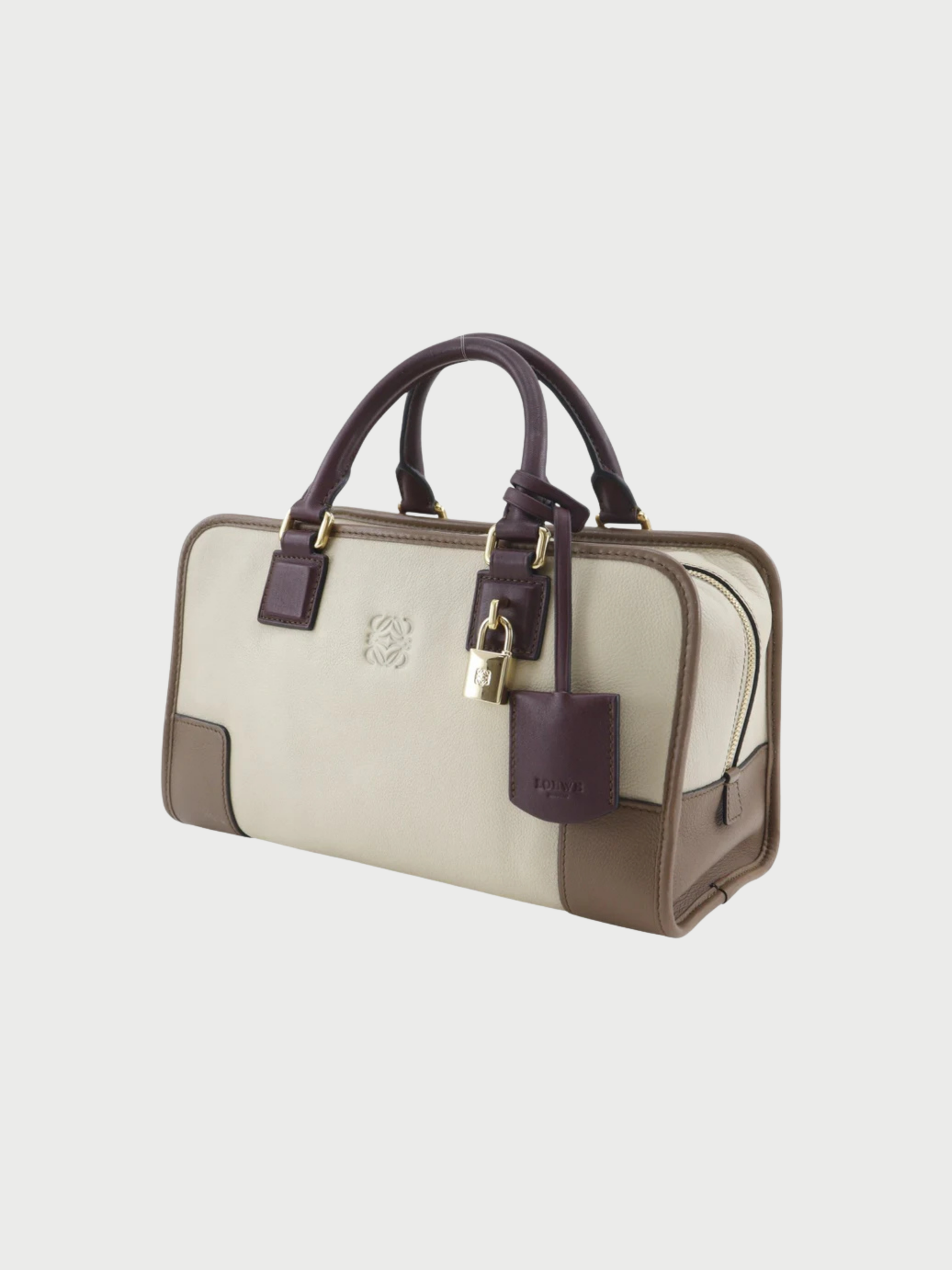 Loewe 2000s Beige Leather Amazona Handbag