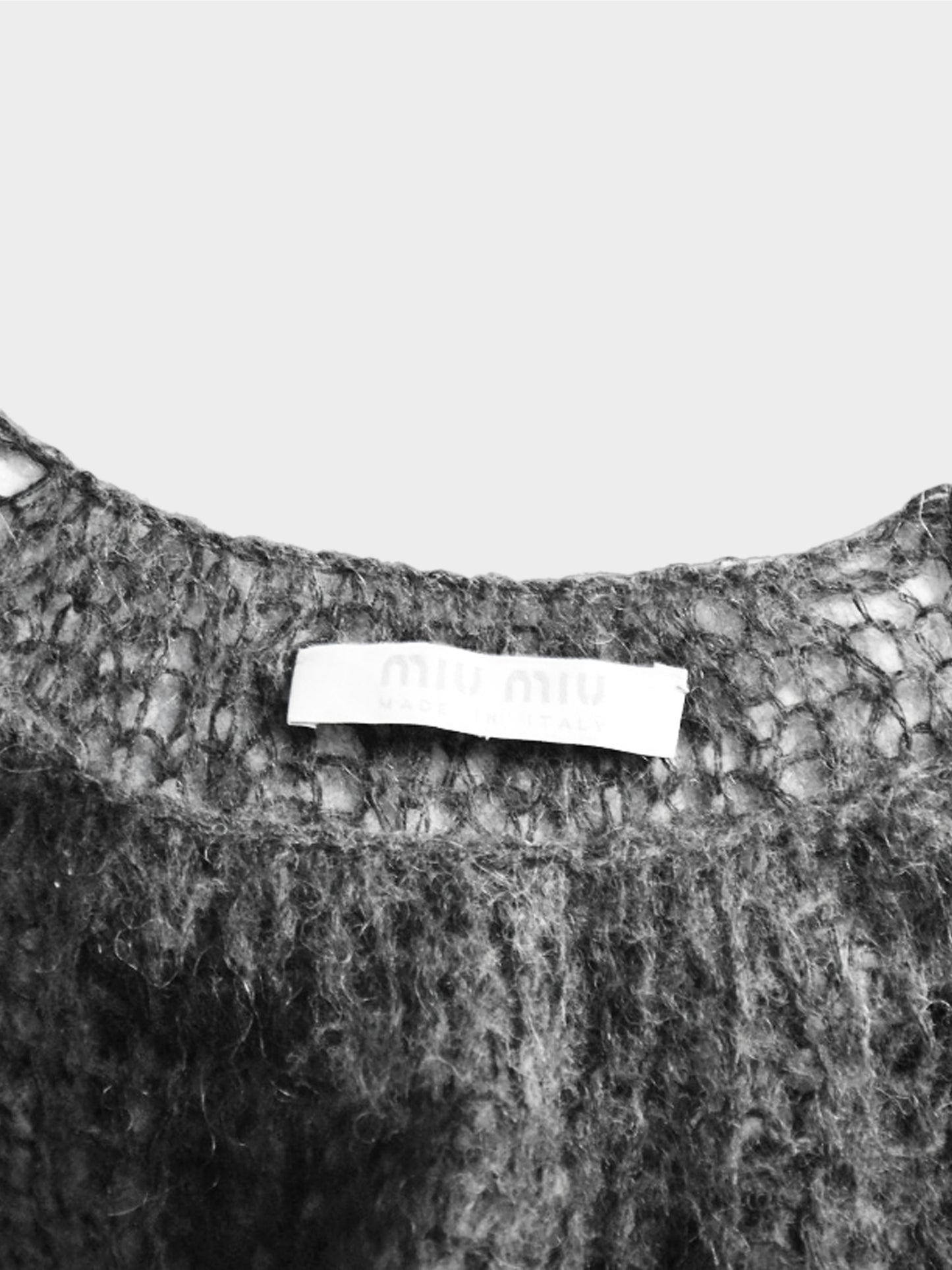 Miu Miu SS 2001 Mohair Knit Top and Skirt Set