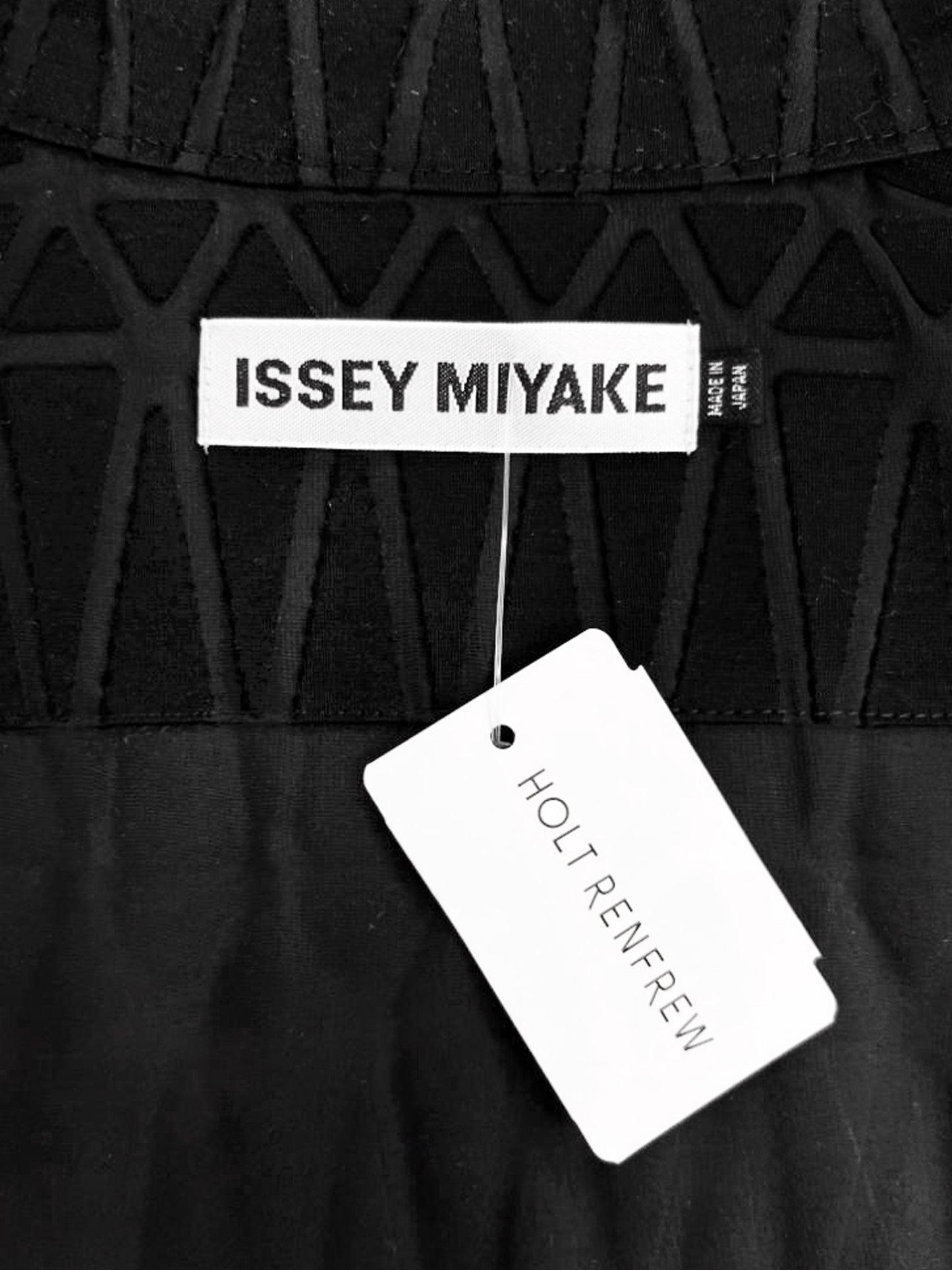 Issey Miyake 2017 Black Facet Pattern Vest Mini Dress