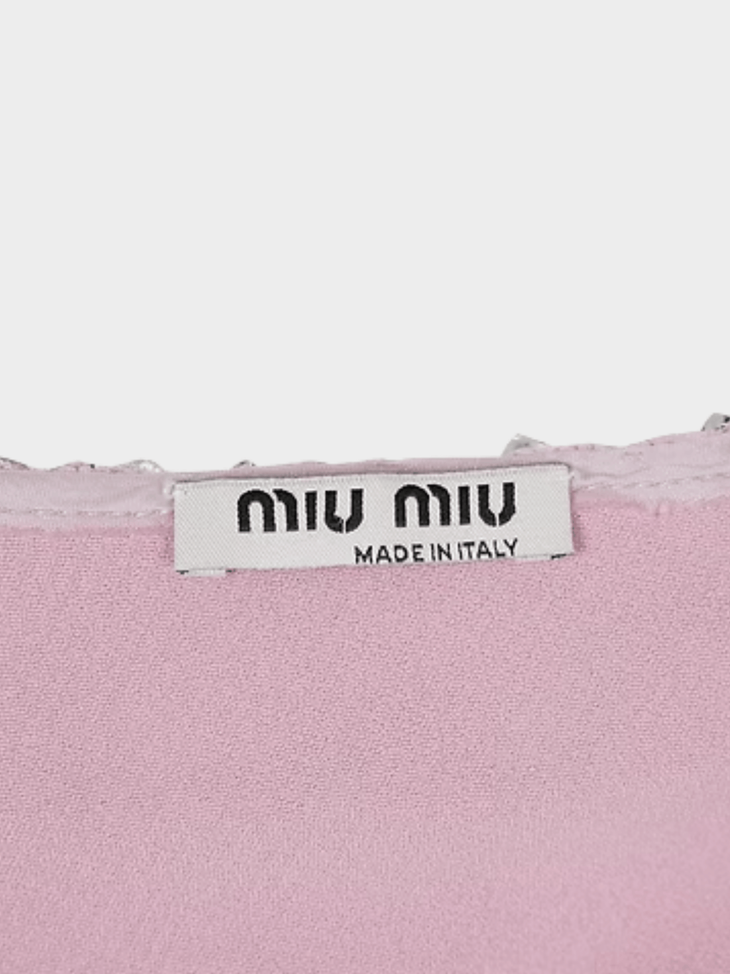 Miu Miu SS 2004 Embellished Pink Top
